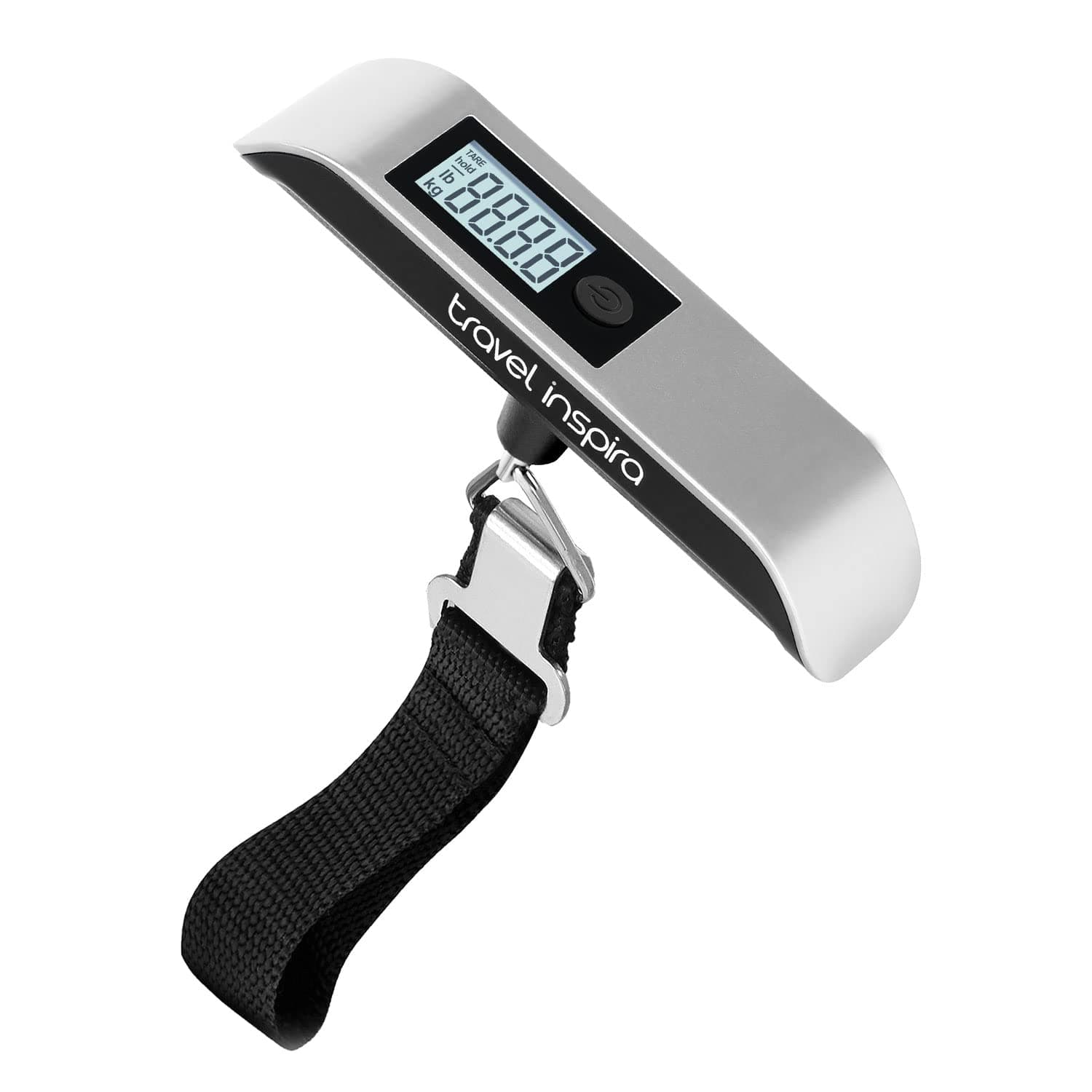 Travel Inspira Luggage Scale, Digital Luggage Scales, Baggage Scale with Backlit LCD Display,110LB / 50KG, Battery Included(Silver)