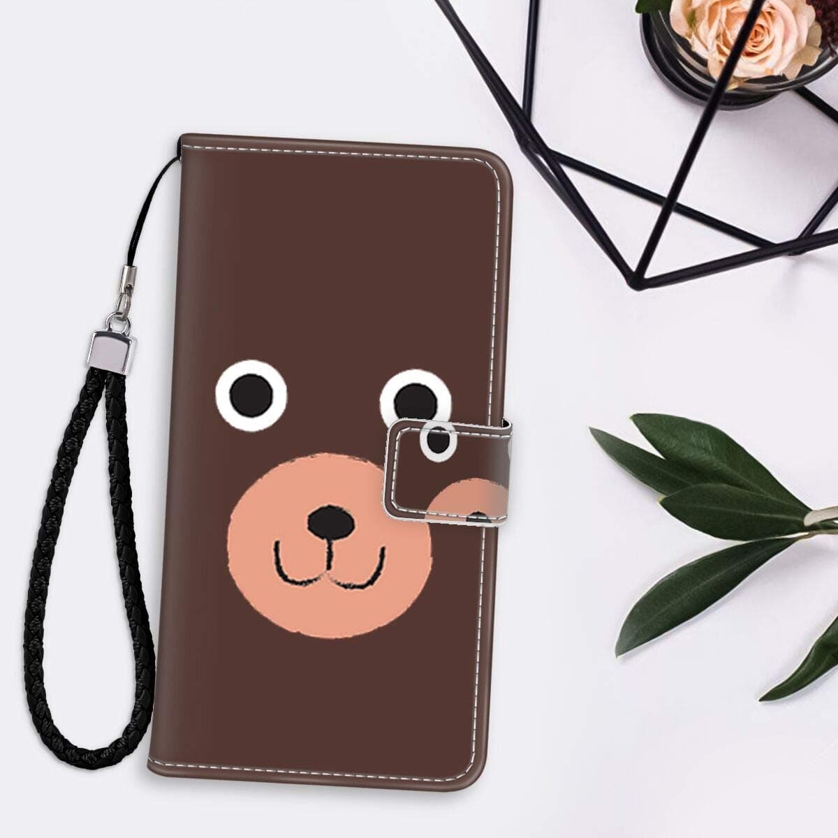iPhone 11 Pro Max Bear Wallet Case with Magnetic Closure (2019) Faux Leather