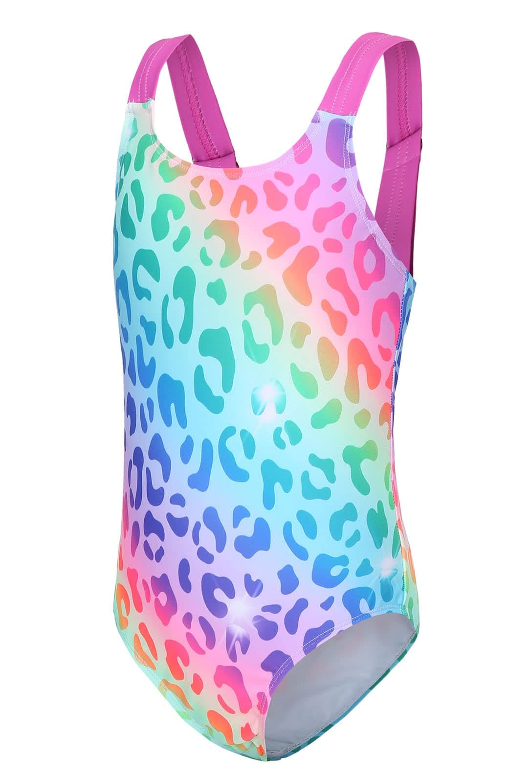 Girls Swimming Costume One Piece Elasticated Strap Kids Girls Swimsuit Teeange Girls Swimwear Age 5-16 Years