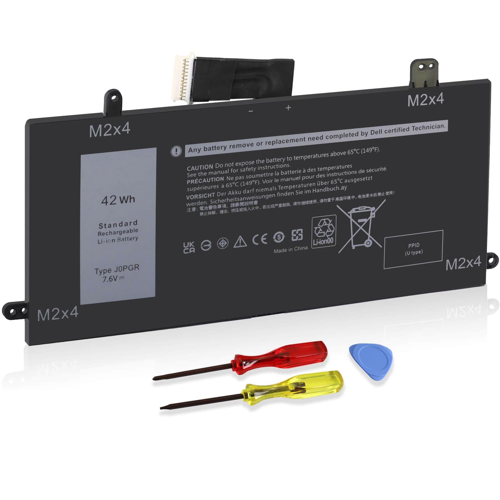 J0PGR Laptop Battery Replacement for Dell Latitude 12 5285 E5285 5290 2-in-1 Series T17G T17G001 T17G002 Tablet Notebook 1WND8 0J0PGR JOPGR 0RDYCT RDYCT X16TW NOT (MB991LL MC375LL MD314 MC724LL)