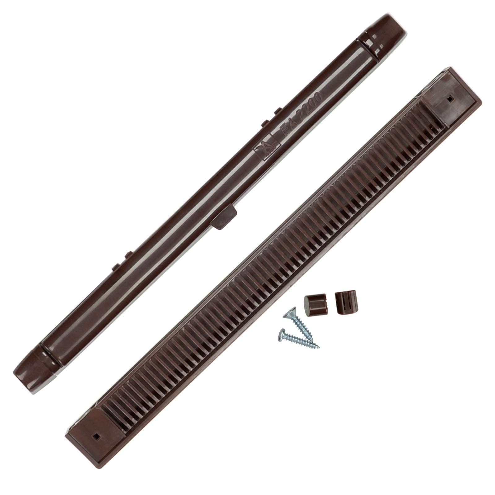 Window Trickle Slot Vent 407mm Brown for uPVC Double Glazing & Timber Windows Reduces Condensation, Damp & Steam in Windows Fully Adjustable