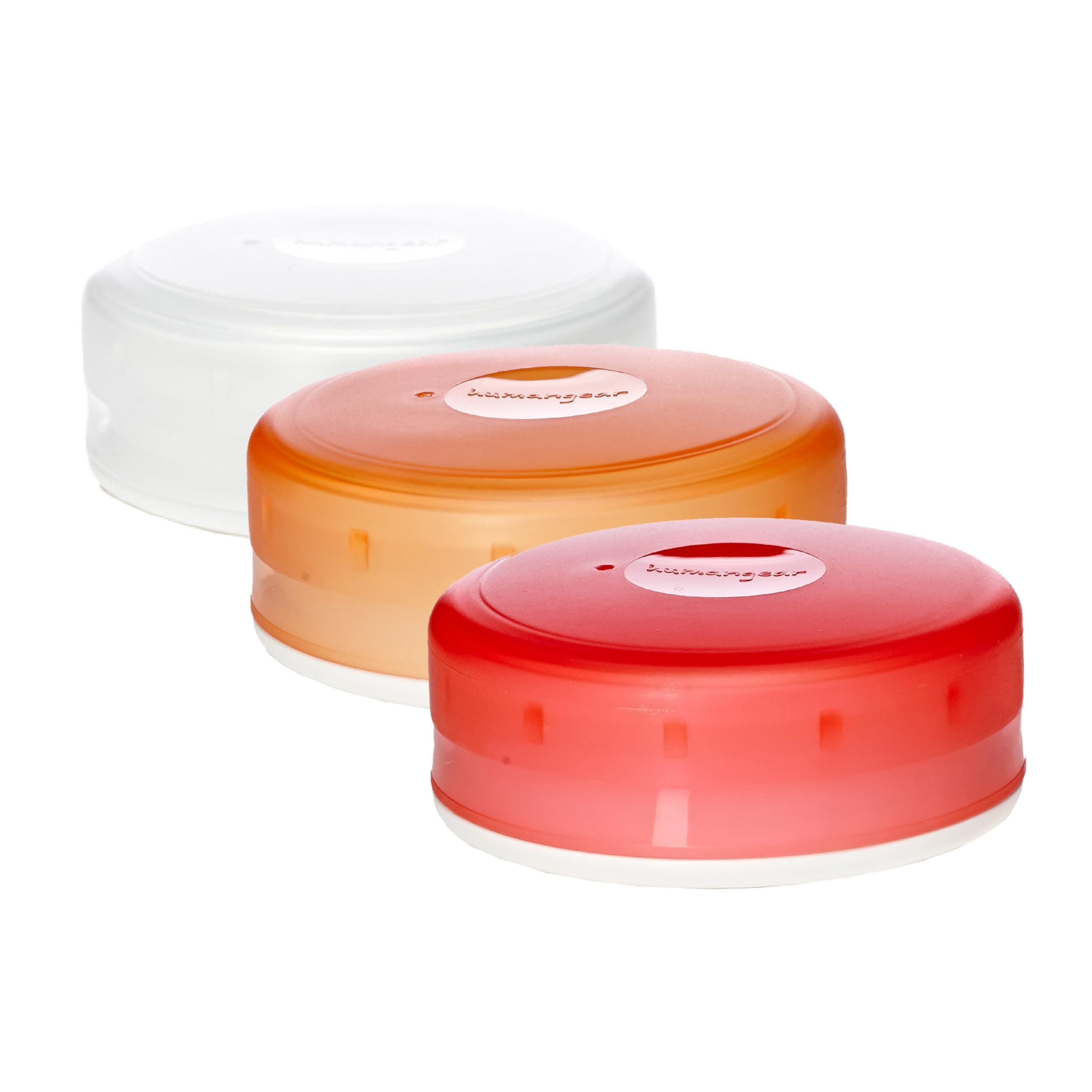 - GoTubb – Storage Containers for Snacks, Small Essentials and Travel Gear, Made from Food-Safe Materials, Clear/Orange/Red, Medium (3-pack)