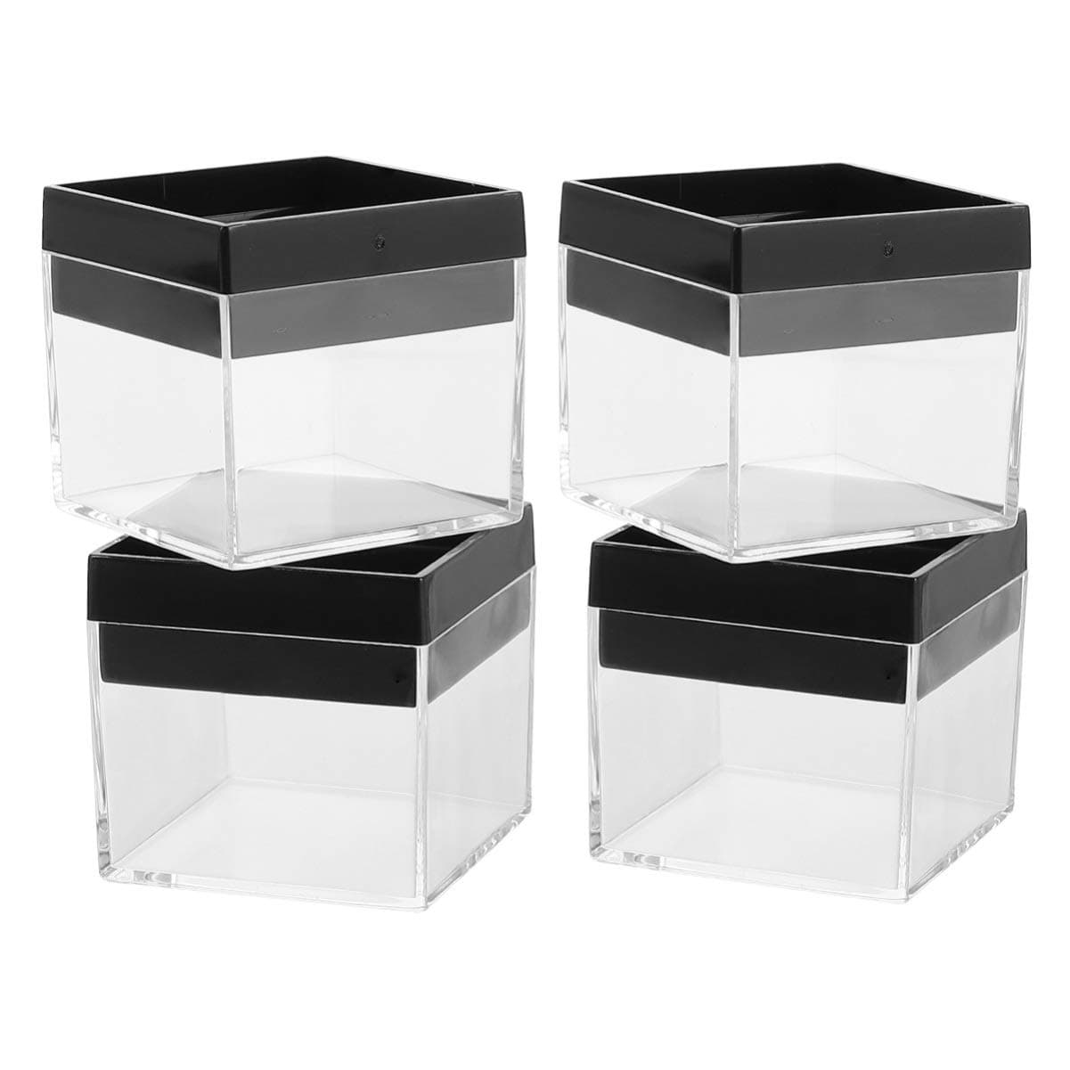 iplusmile10Pcs Display Case Clear Specimen Box Dustproof Protection Showcase for Specimen Display Collages Collections Mementos