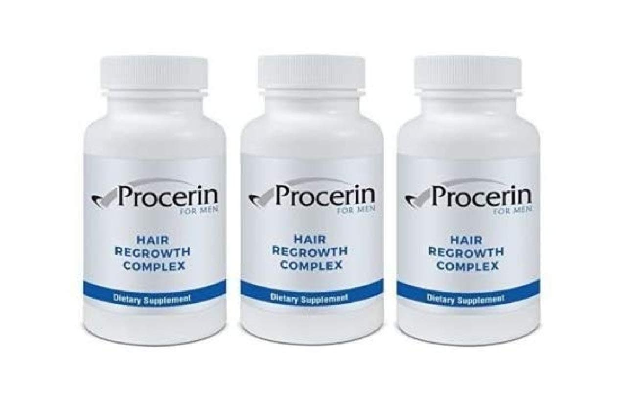 Procerin For Men 90 Tablets Hair Re-Growth Supplement- 3 Bottles