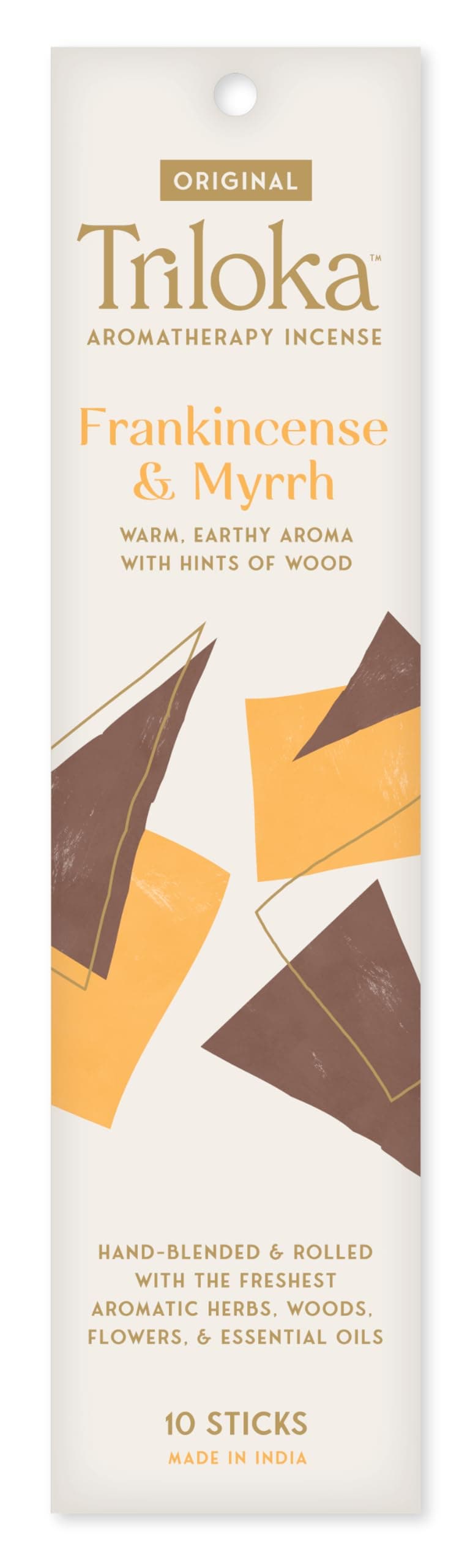 Triloka Original Incnese, Frankincense & Myrrh, 10 Sticks