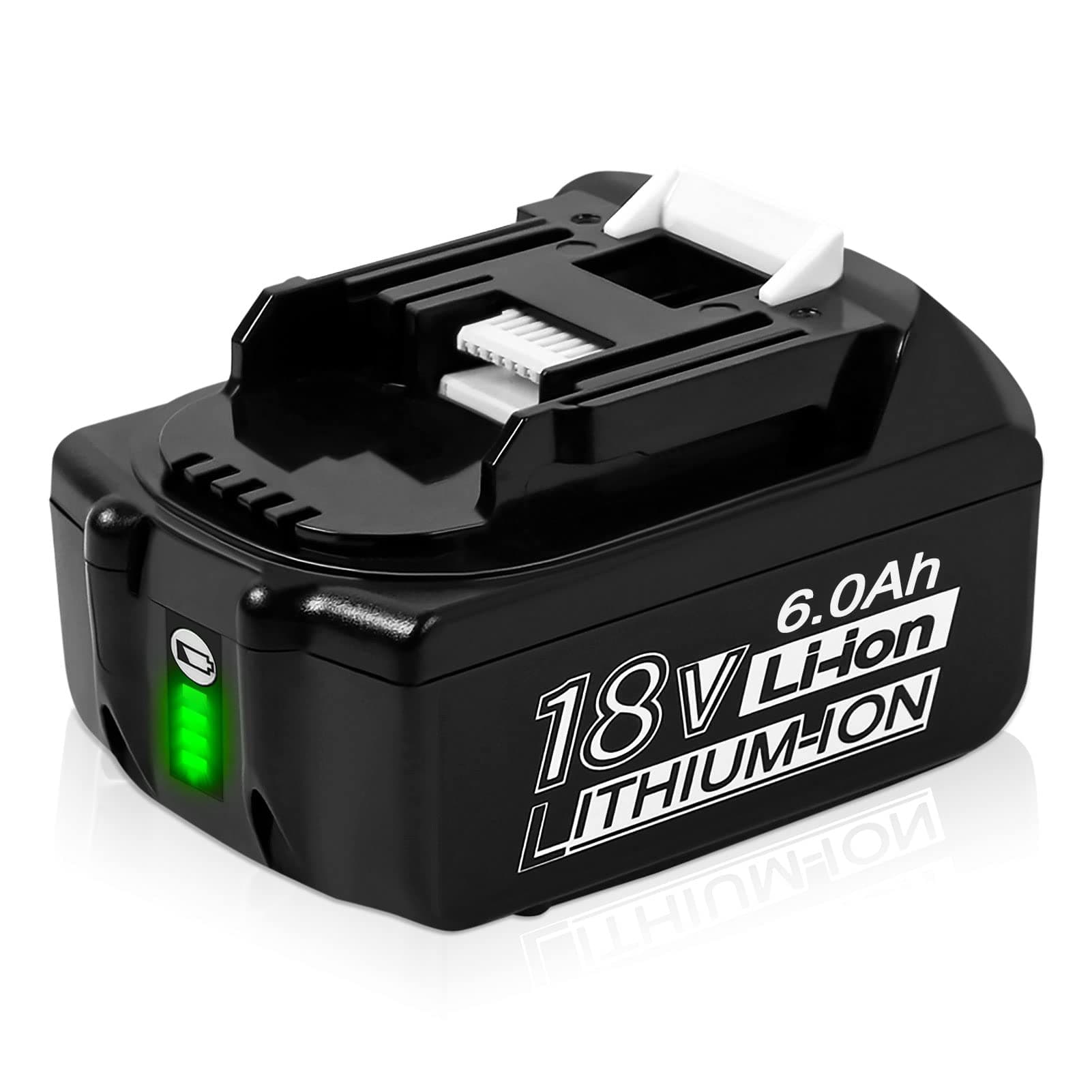 [New UPGRADER] DSANKE 18V 6.0Ah BL1850 Battery Replacement for Makita 18V Battery BL1830 BL1850 BL1840 BL1850B-2 BL1845 BL1815 BL1820 BL1860B LXT-400 18-Volt Cordless Power Tools Battery