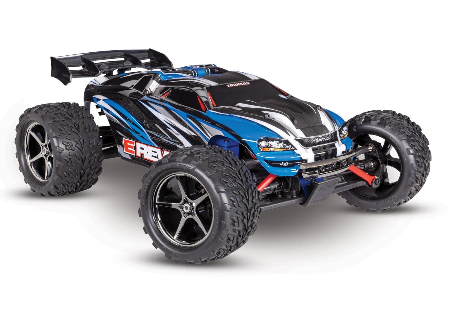 71054-8-BLUE - E-Revo 1/16 4WD Electric Brushed Monster Truck, Blue