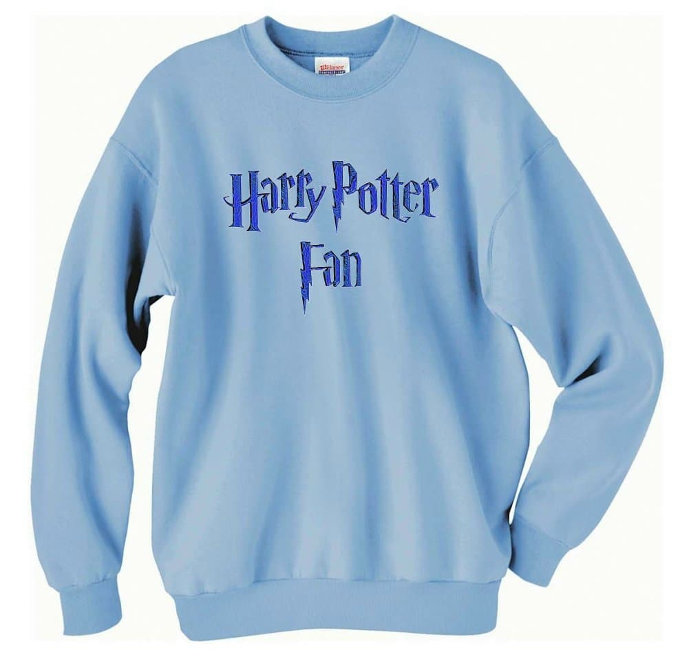 Harry Potter Fan Sweatshirt (Child Large, Light Blue)