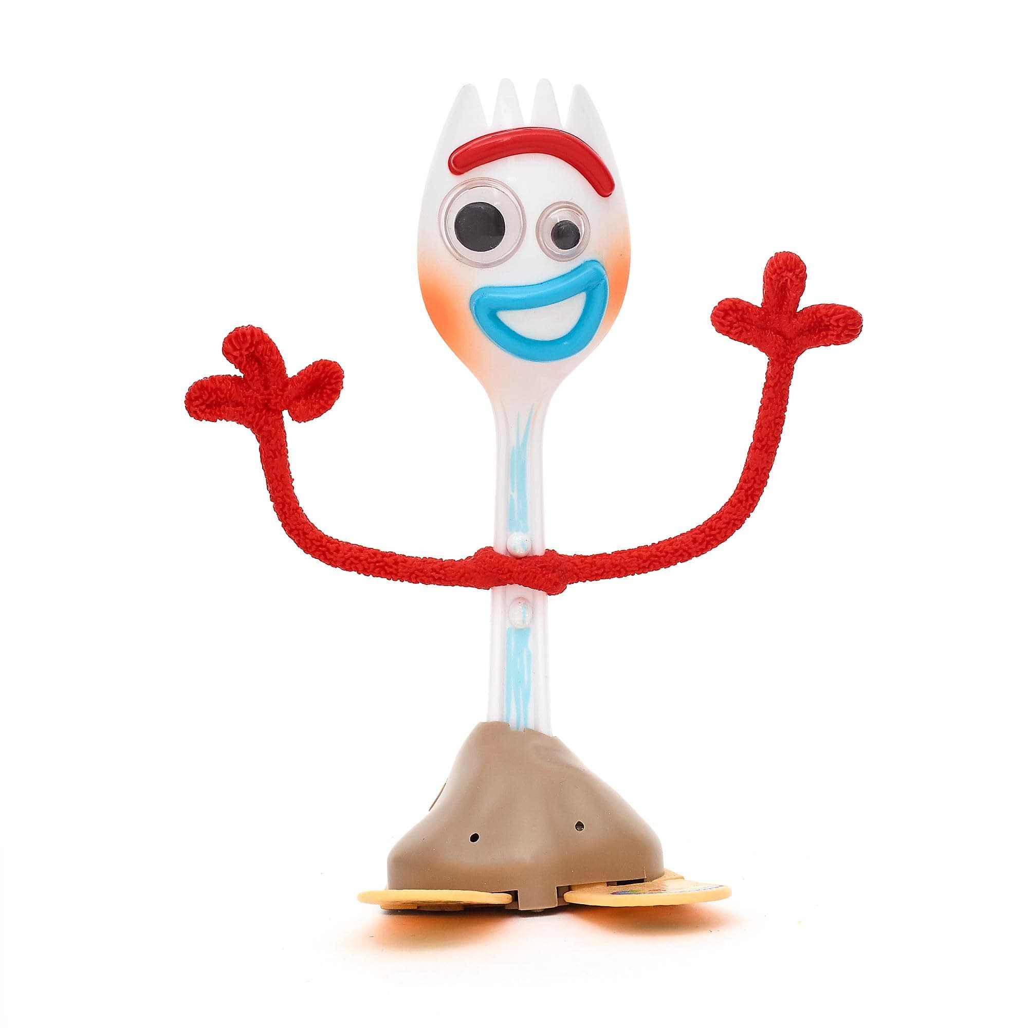 Disney Store Official Forky Interactive Talking Action Figure, Pixar's Toy Story, 18cm/7”, Spork Toy Featuring 15+ English Phrases, Interacts with Other Characters, Ages 3+