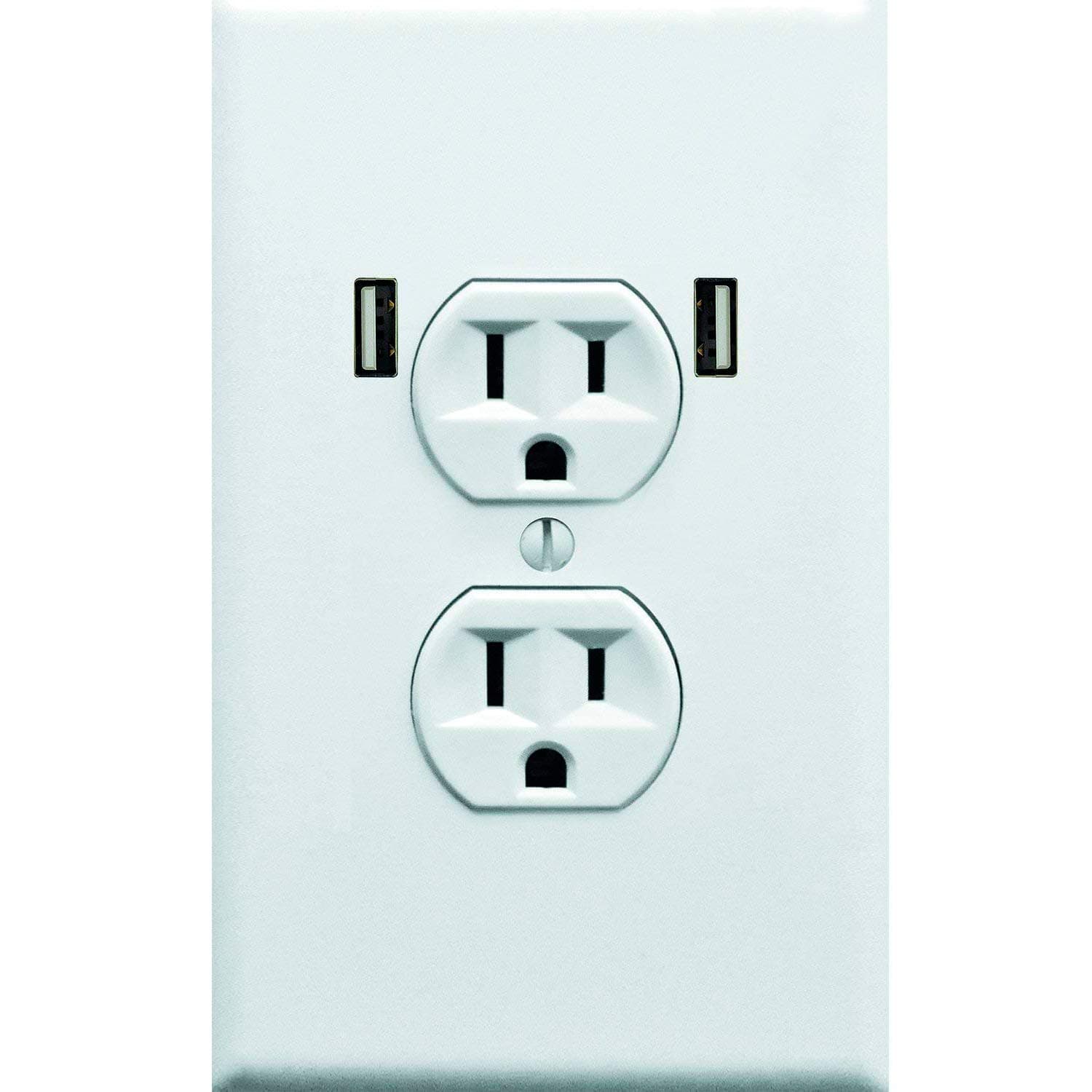 Realistic Fake Electrical Outlet Prank Sticker 10 Pack. Easy To Apply Strong Adhesive Gag Power Socket and USB. Fun Stickers to Confuse Festival Goers, Bar Patrons, Airport Travelers & House Guests