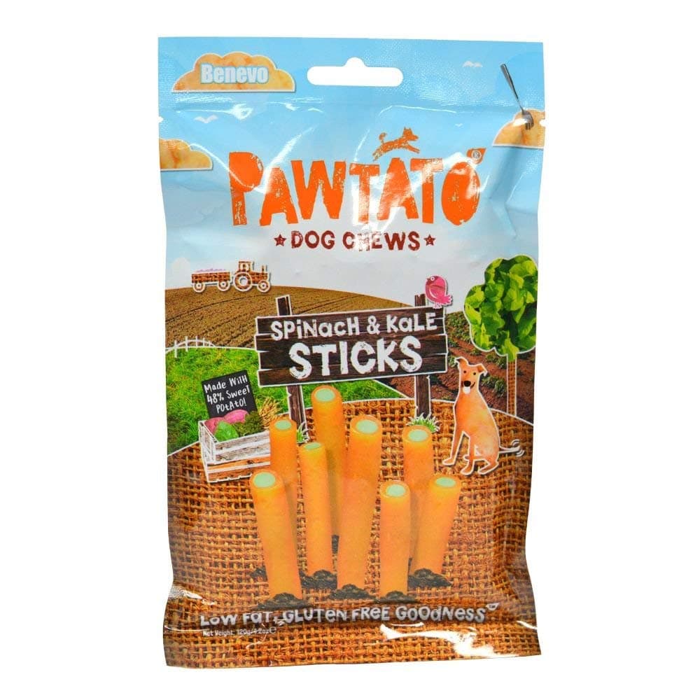 12 x Benevo Pawtato Sticks Vegetarian 120g