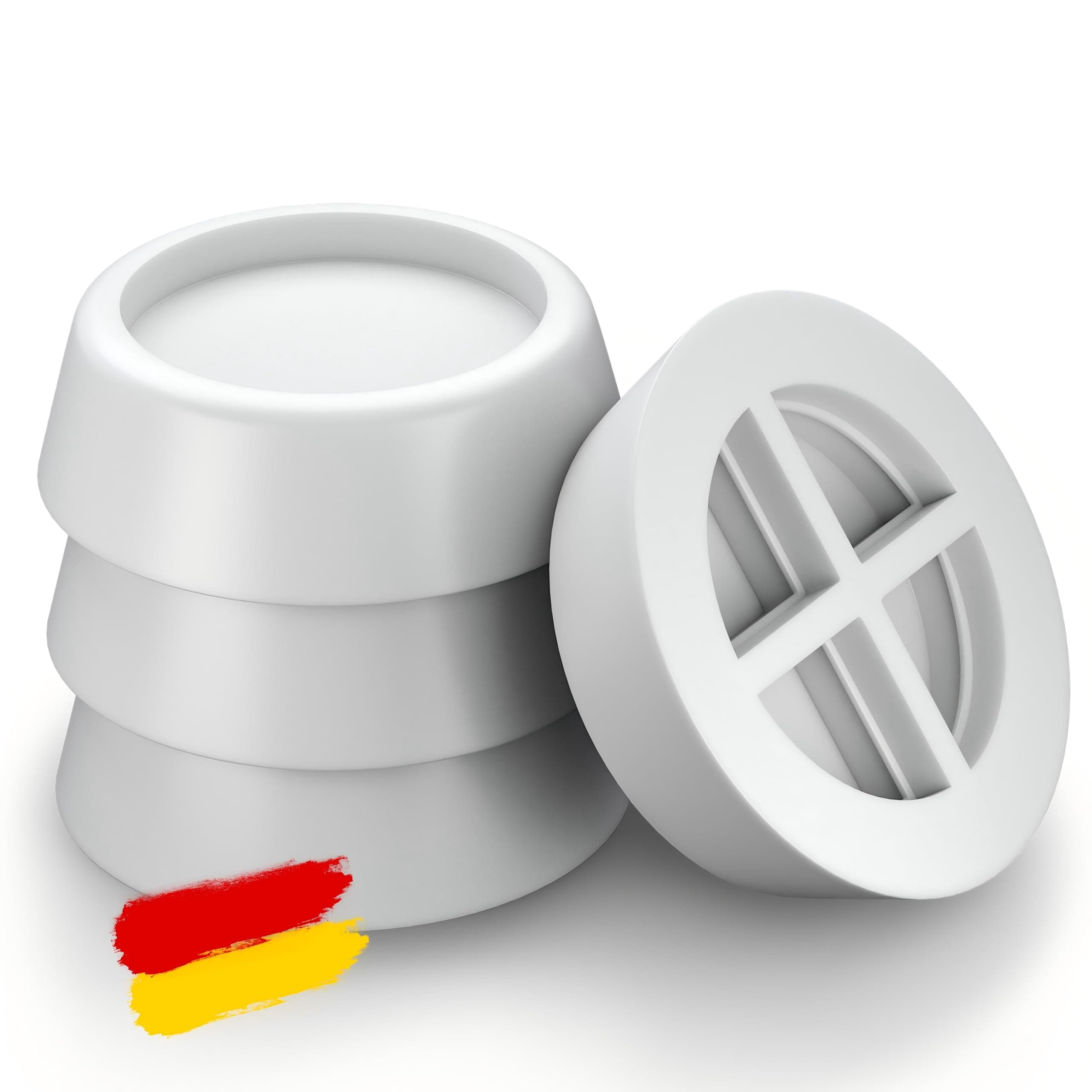 Washing Machine Feet Pad, VIBIRIT Anti Vibration Rubber Feet No-Slip Flooring Protector Shock Absorbing Washer Feet Pad for Dryer Refrigerator Treadmill Table Chair