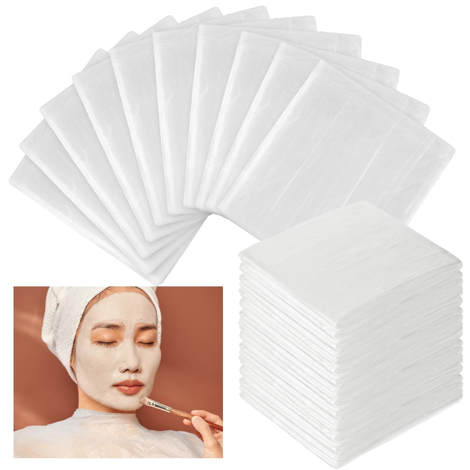 Teling 60 Pcs Disposable Sauna Blanket Bag Liners Plastic Sheeting for Body Wrap 47 x 83 Inch Applied Inside a Far Infrared Body Wraps Thicken Sauna Beauty Salon Spa Accessories