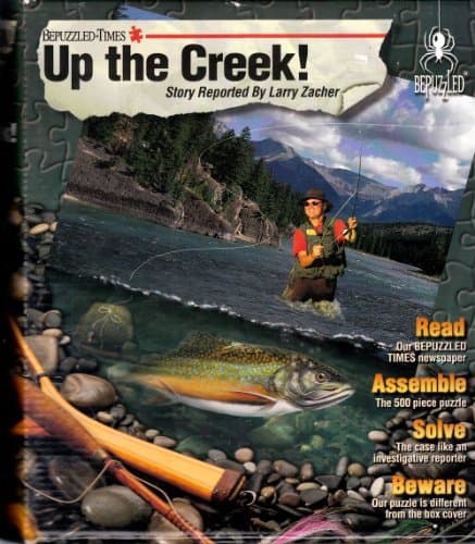 Bepuzzled Times Up The Creek! Extra Extra! Fishing Mystery Jigsaw Puzzle