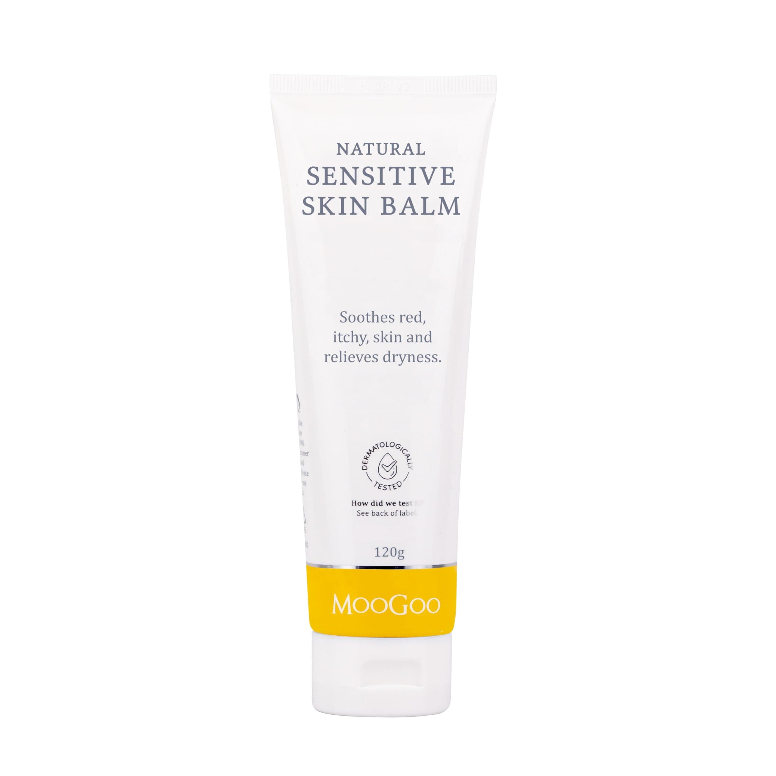 MooGoo Natural Sensitive Skin Balm - Relief for Dry, Itchy Skin with Soothing Ingredients. Also Suitable for Babies & Adults prone to Eczema, Dermatitis & Psoriasis, 120g / 4.2oz.