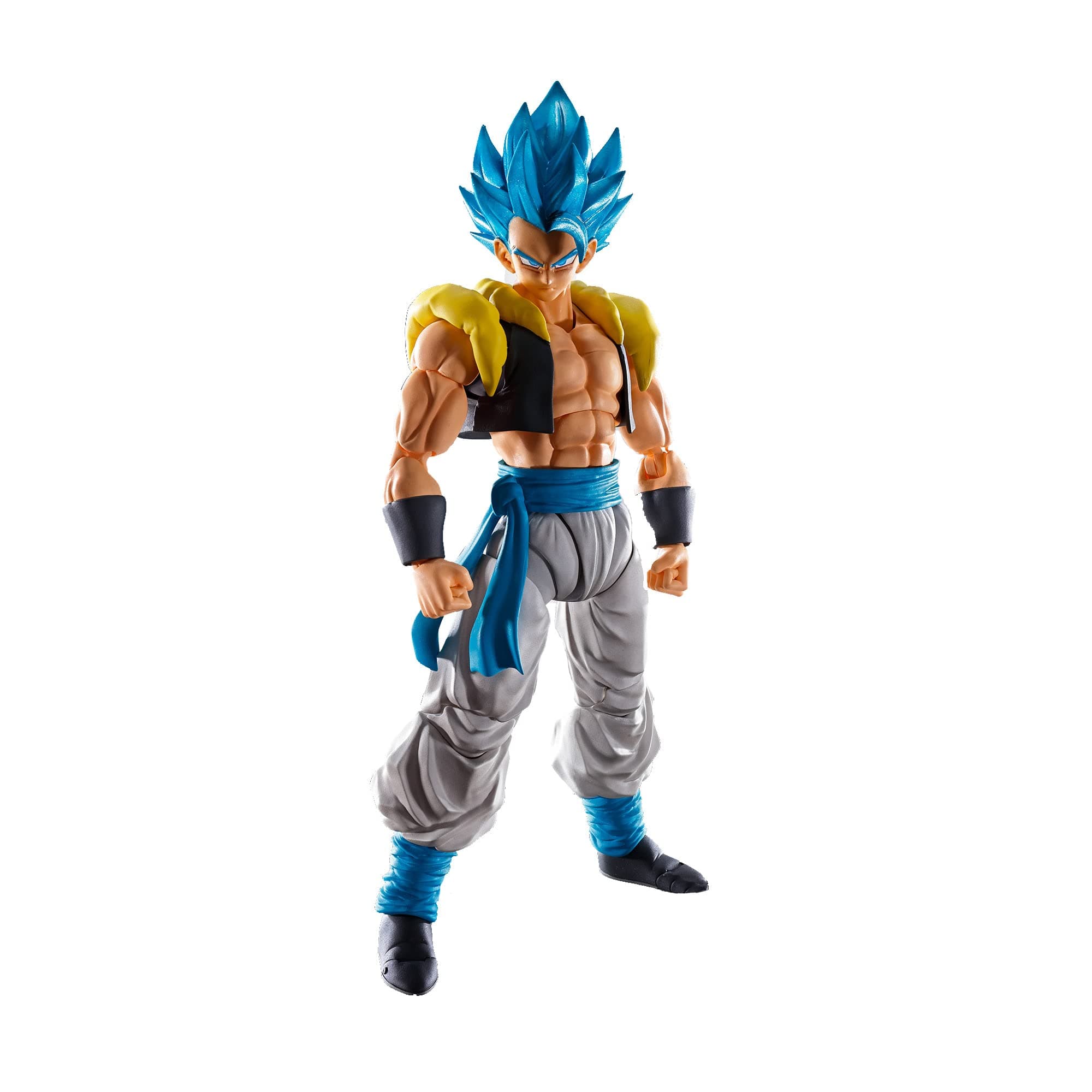 S.H. Figuarts TAMASHII NATIONS Bandai Spirits S.H. Figuarts Dragon Ball Super Saiyan Goddosu-Pa-Saiya Human Gozita Abs And PVC Pre-Painted Action Figure, 140 Mm