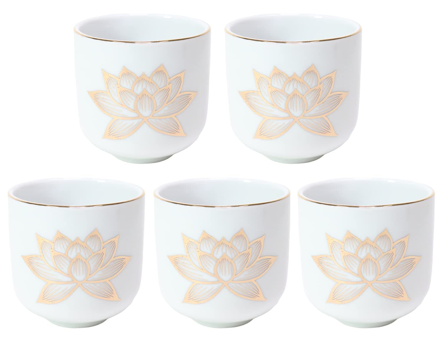 Set of 5 Shinto Buddhist altar 2.0 Teacup [2.4 x 2.5 inches (6.2 x 6.3 cm)] Obon Commemorative Shinto Grave Buddhist altar Buddhist altar