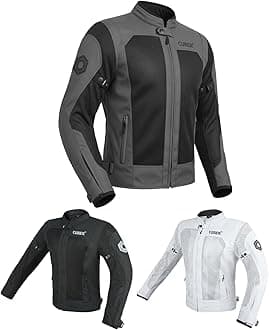 MOTORCYCLE BREATHABLE MESH JACKET MENS WITH CE ARMOR BIKERS RACING GEAR, SUMMER MOTORBIKE PROTECTIVE JACKET
