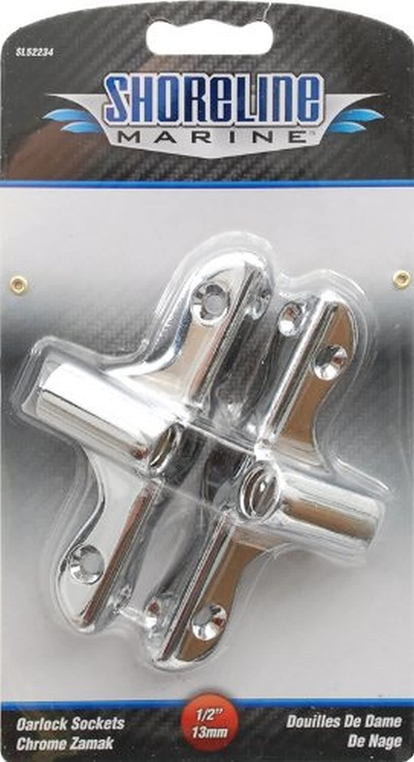 Shoreline MarineChrome Zamak Oarlock Sockets