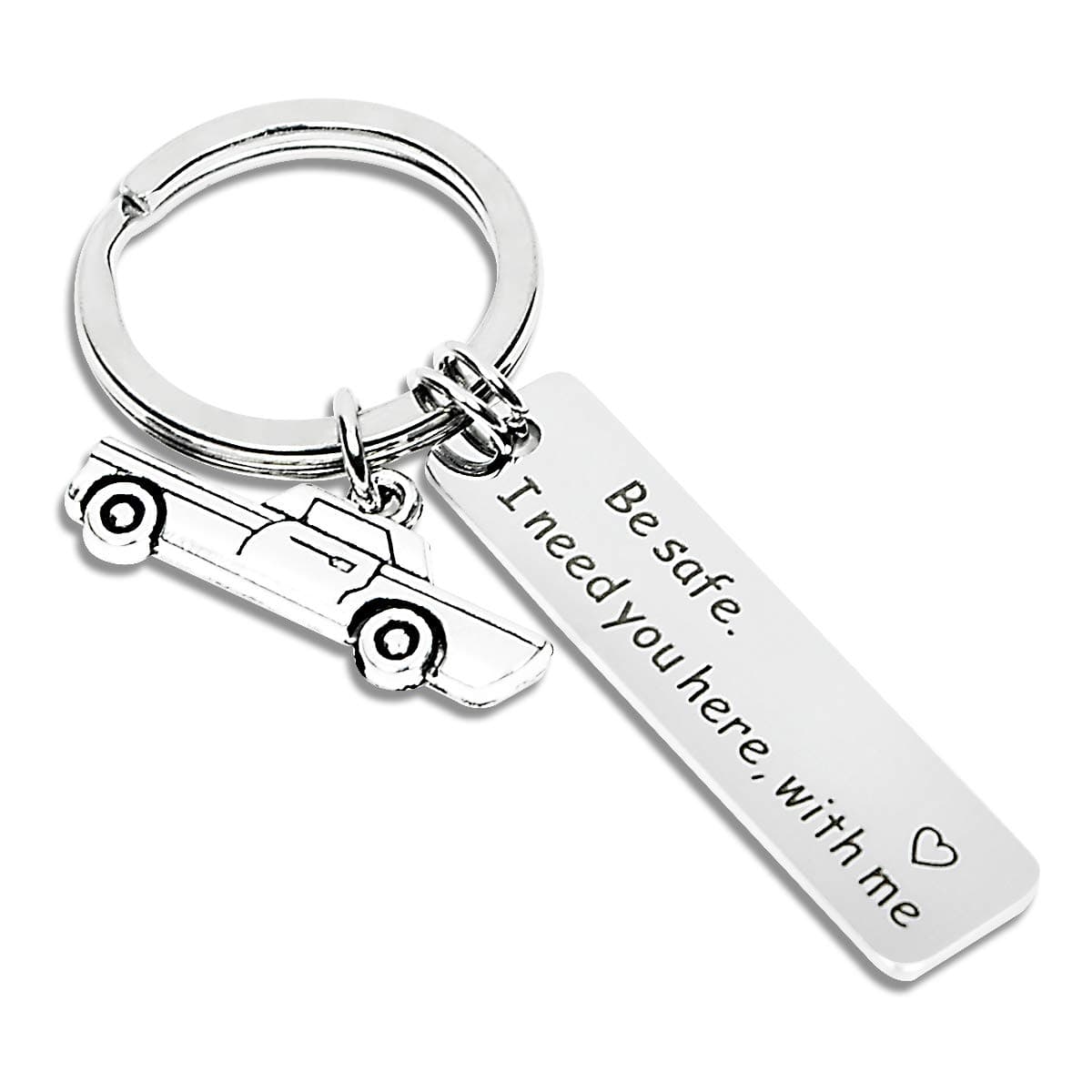 Drive Safe Keychain I Need You Here With Me Gifts for Husband Dad Boyfriend Gifts Valentines Day Father's day BirthdayGift
