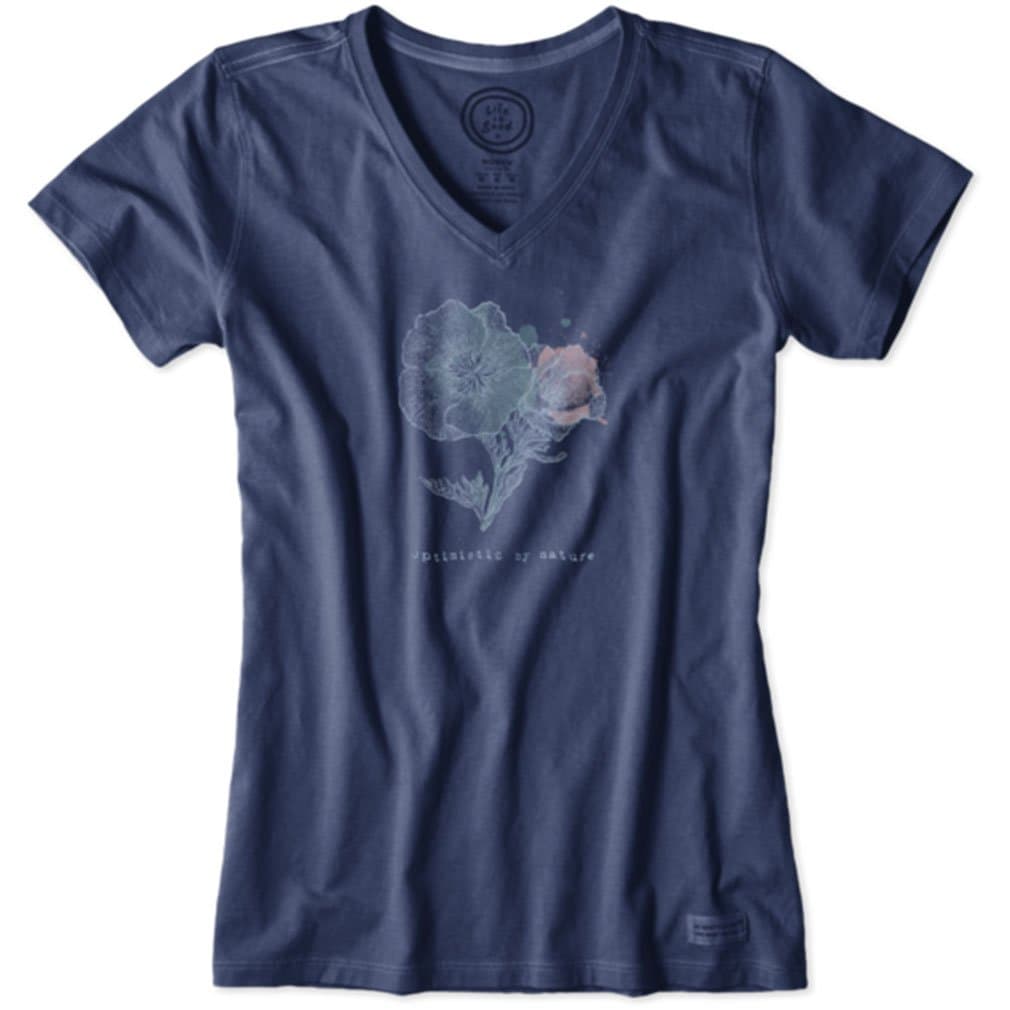 Life is Good Women's Crusher Vee Optimistic Nature Tee