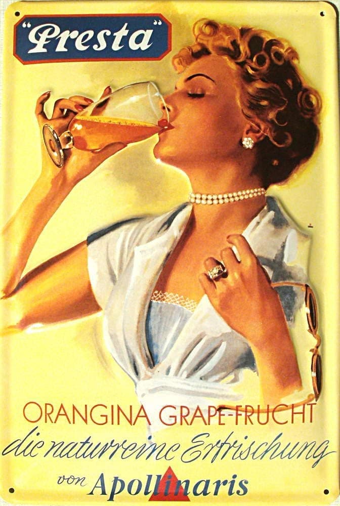 Apollinaris Presta Metal Sign 20 x 30 CM