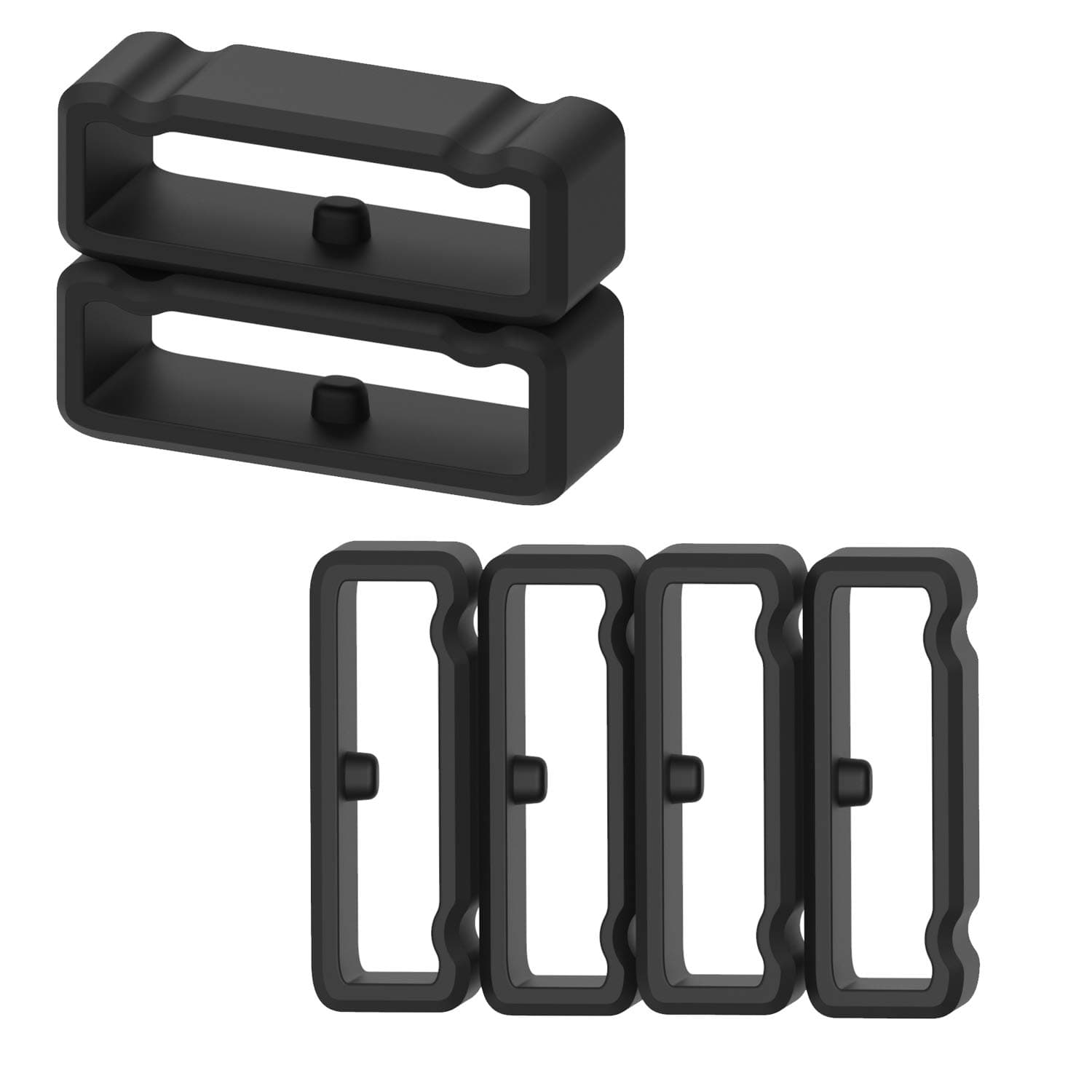 Band Keeper Fastener Ring Rubber Buckle Holder Strap Silicone Fastening Security Loop Compatible with Suunto 9/Core/Baro/Ambit/Ambit 2/ Ambit3/Spartan Sport/Traverse Bands Accessories (6pack)