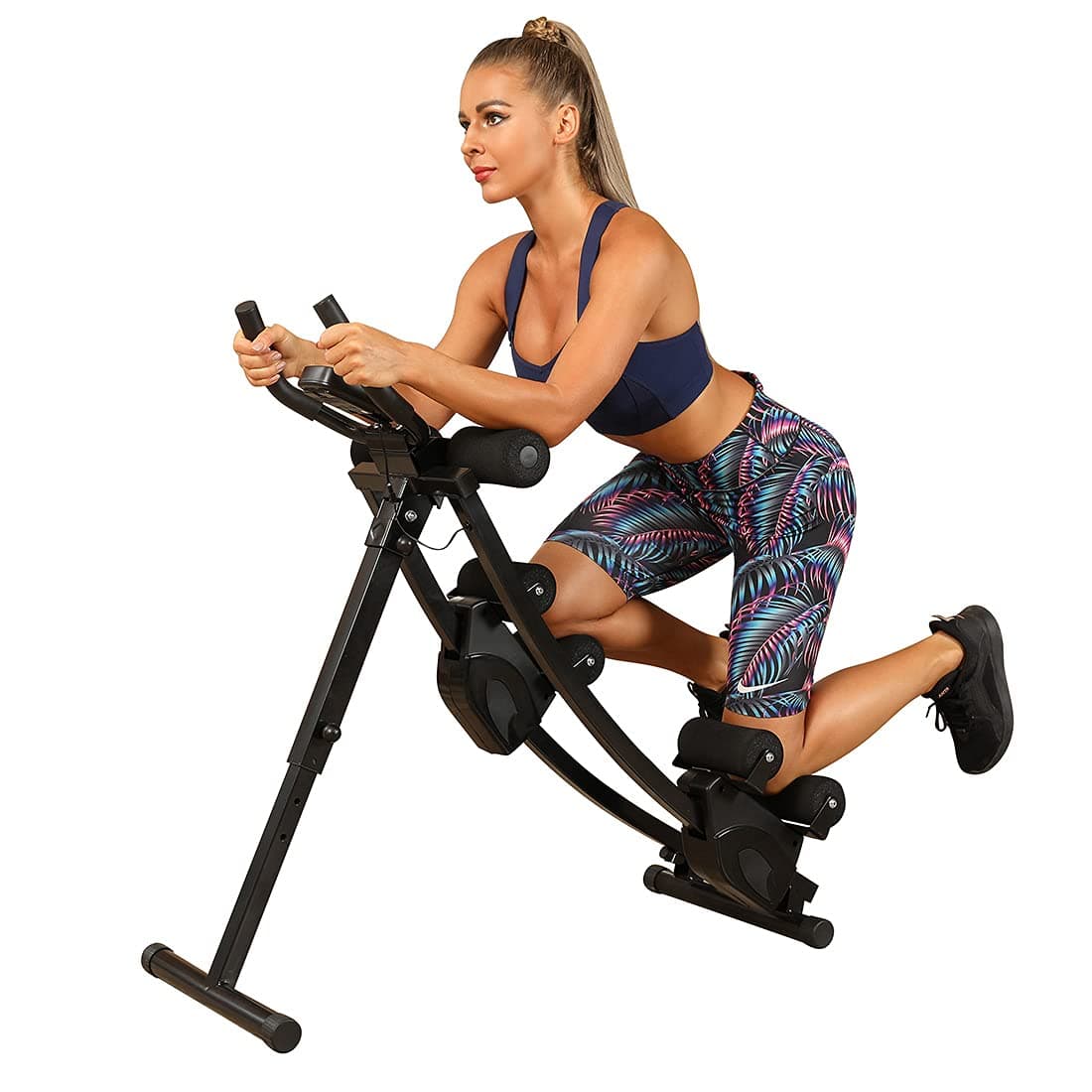 Ab Machine Multi-Functional Exercise Equipment for Home Gym, Height Adjustable Abs Workout Equipment