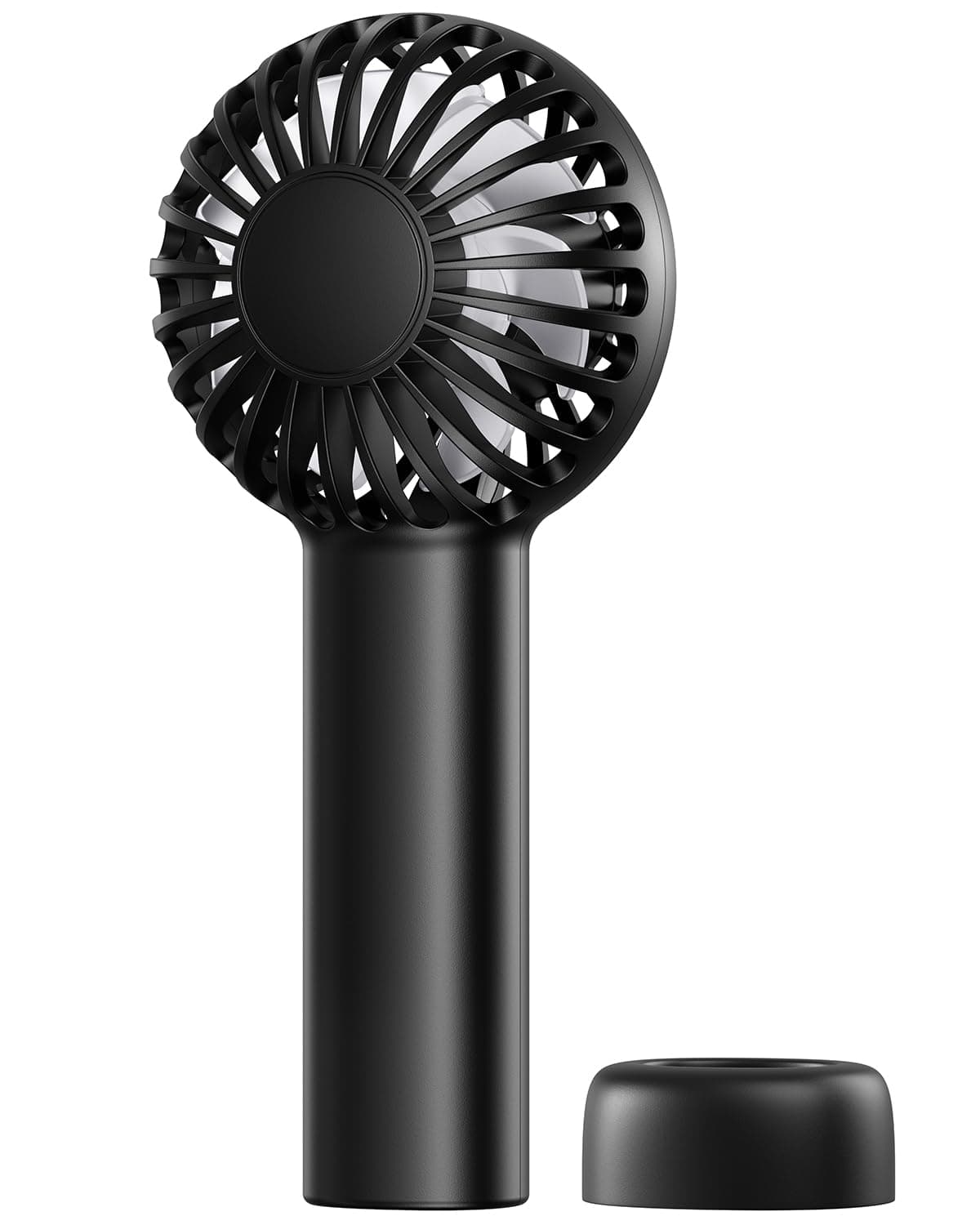 SWEETFULL Mini Portable Fan - Rechargeable Handheld Fan, 3 Speeds Personal Hand Gifts for Travel Essentials, Lash, Makeup, Eyelash, Kids, Girls, Women - USB, Cute Design Black