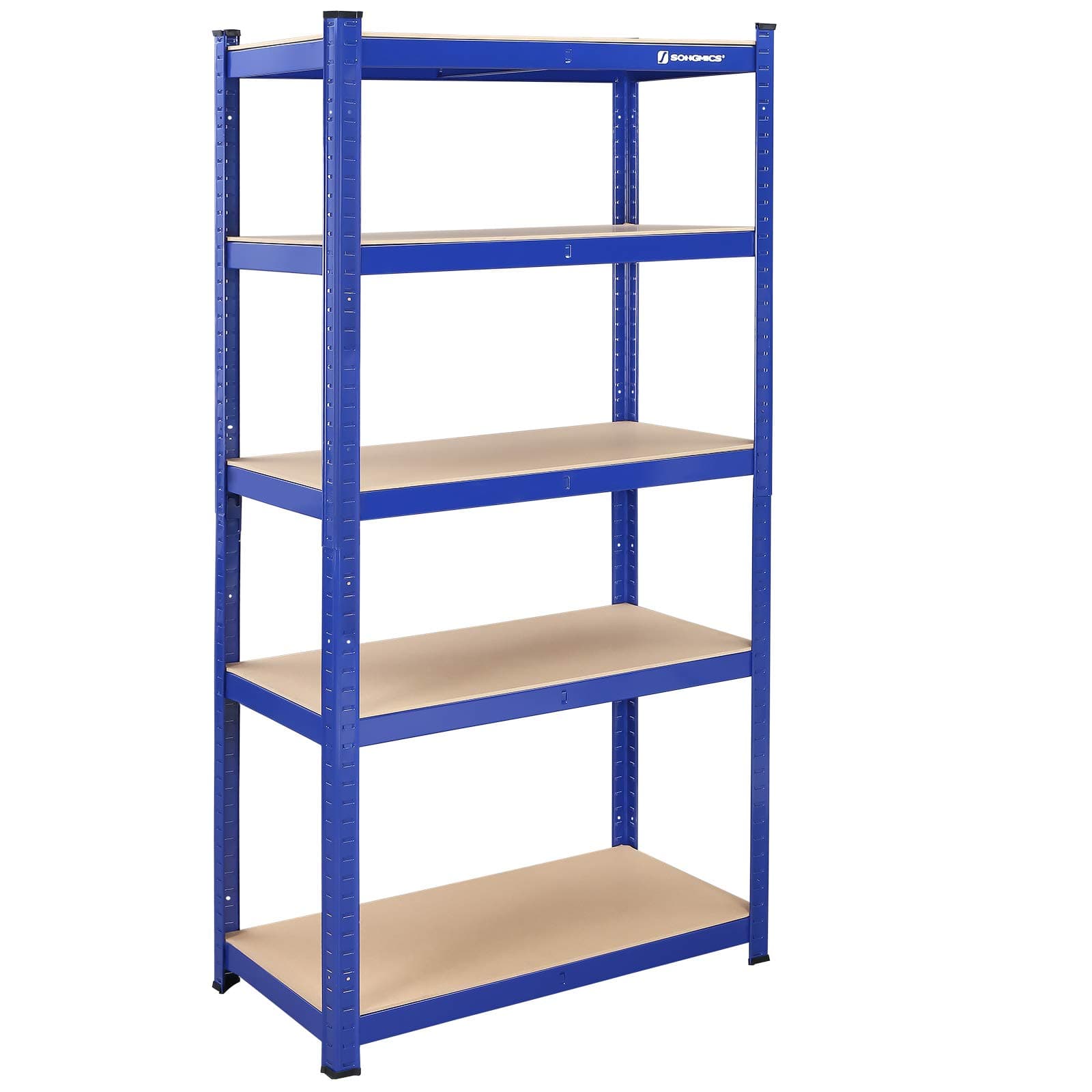 SONGMICS 180 x 90 x 45 cm Garage Racking - 1325 kg Capacity, Heavy-Duty Boltless Shelving with MDF - Blue GLR45Q