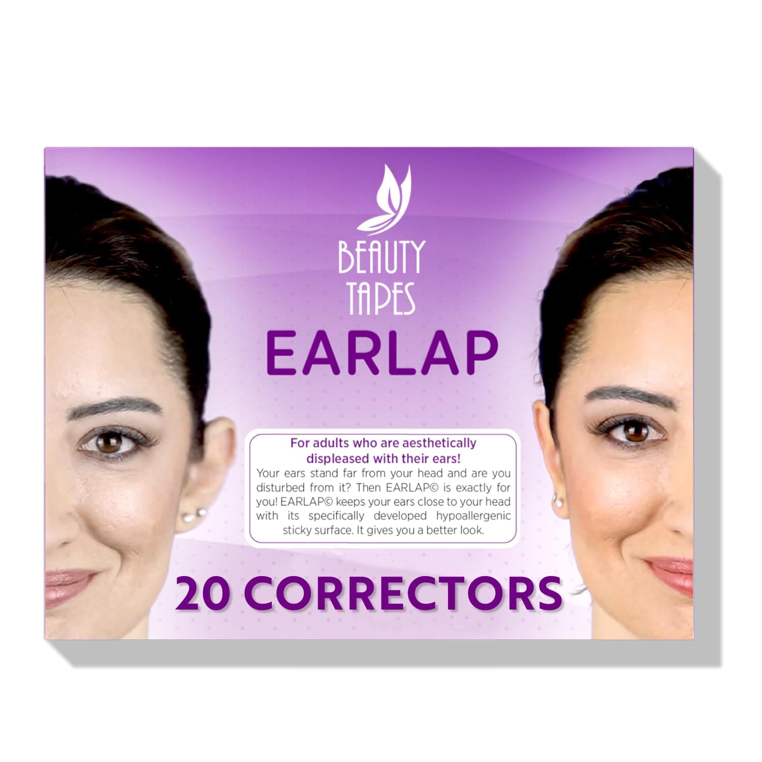 Beauty Tapes EARLAP Cosmetic Ear Corrector - Solves Big Ear Problem - Aesthetic Correctors for Prominent Ears Short of Surgery