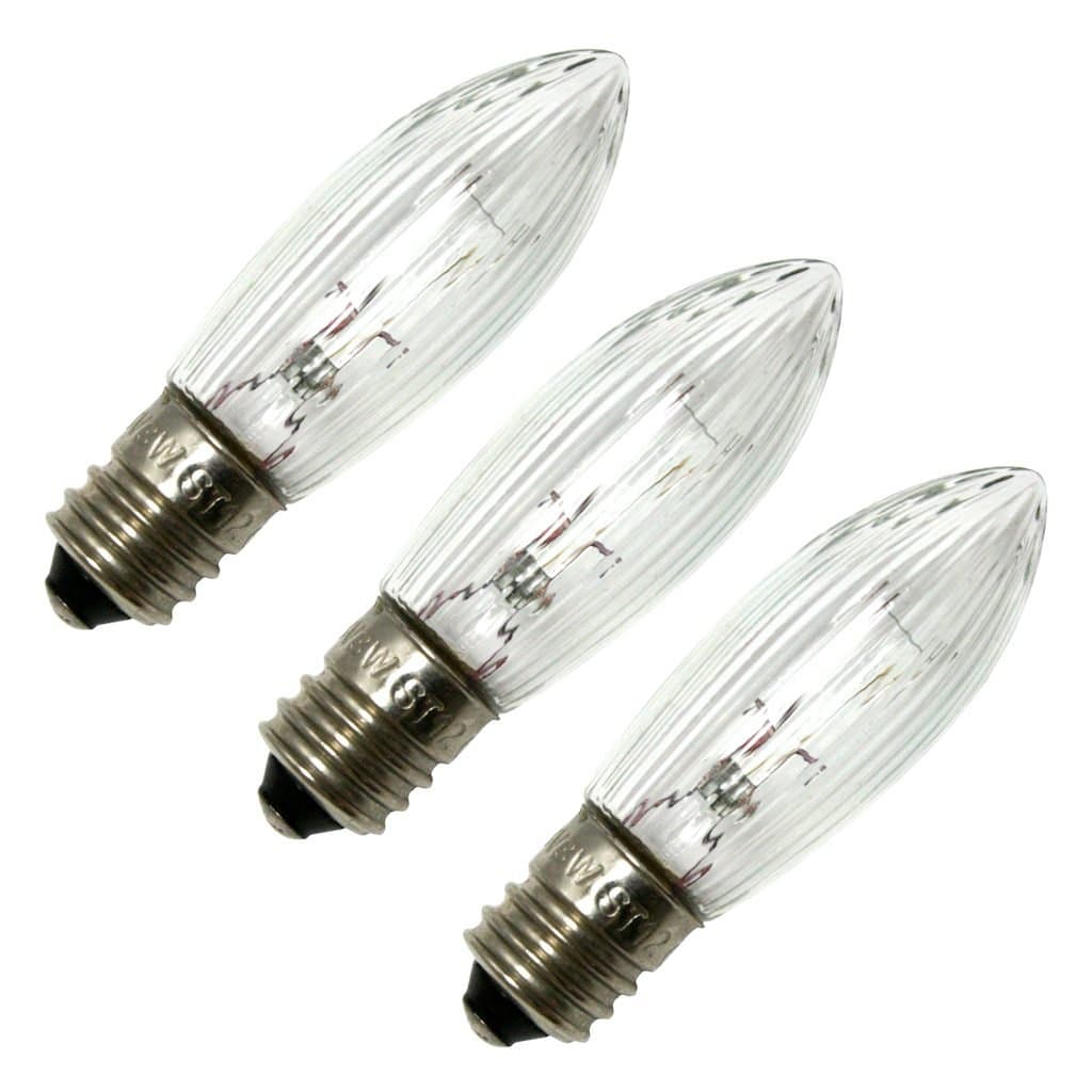 Star Trading906557-3 watt 23 volt European Special Screw Base Clear (3 pack)