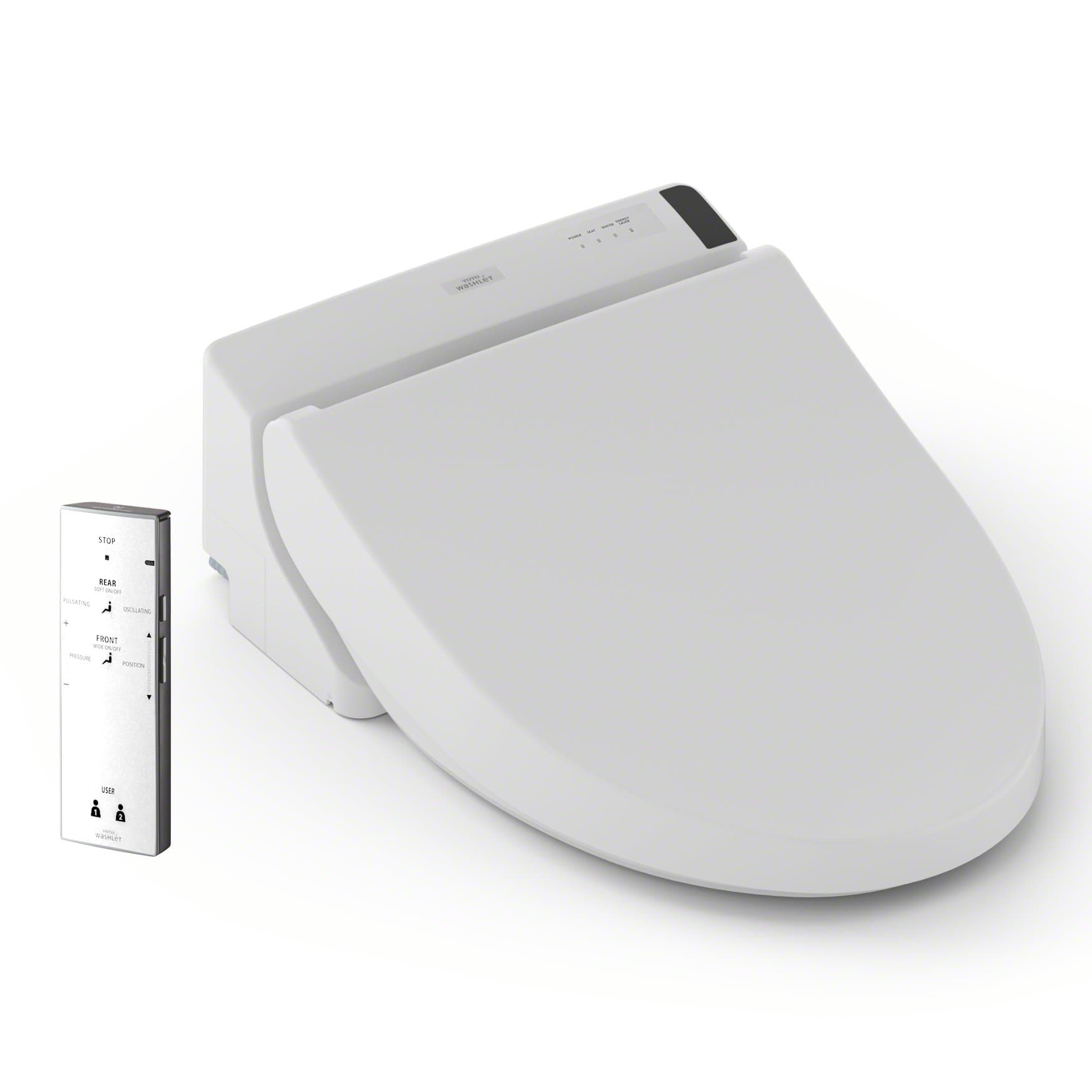 TOTO Washlet A200 Elongated Bidet Toilet Seat, Cotton White - SW2024#01