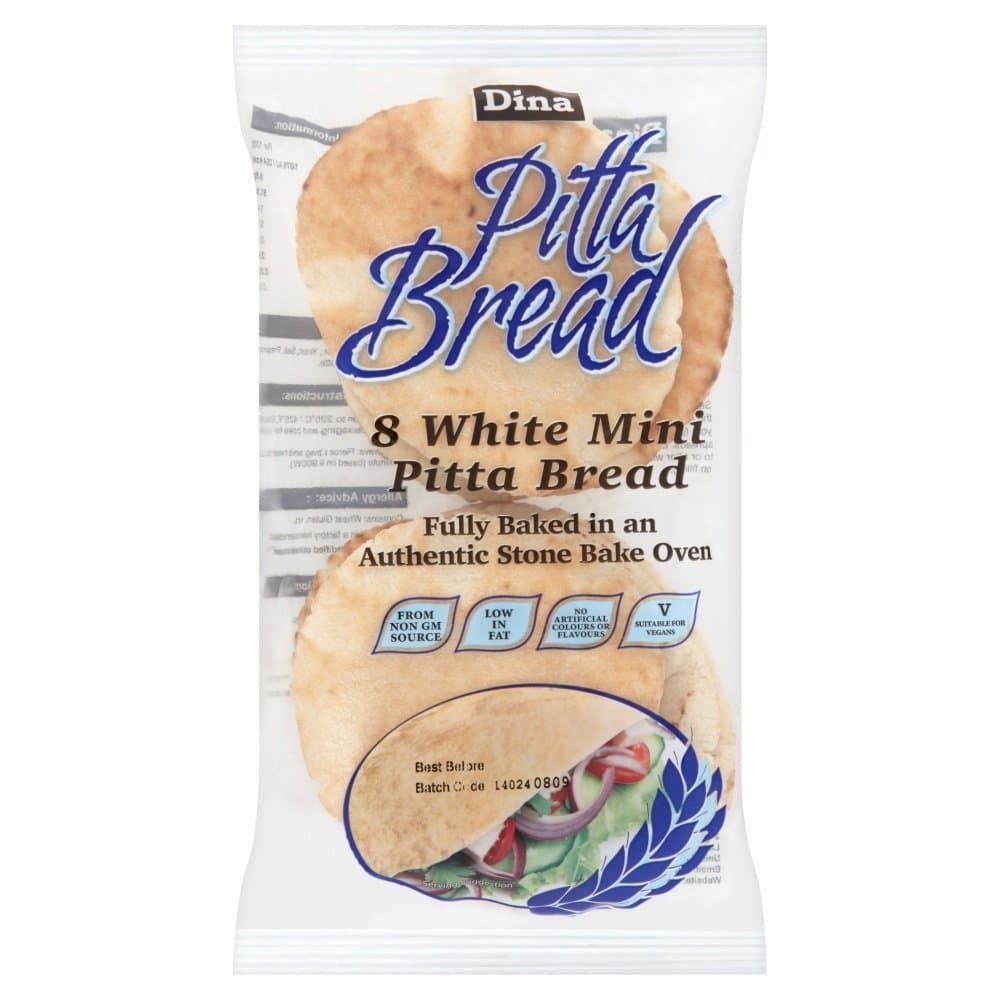 Dina 8 White Mini Pitta Toasties