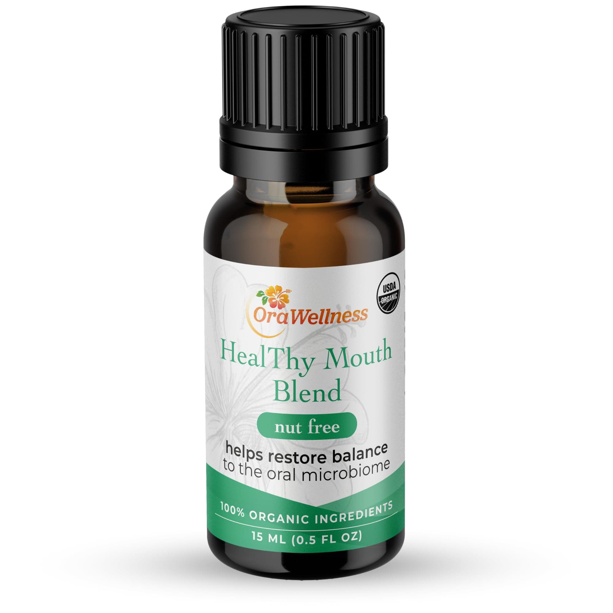 Nut Free Healthy Mouth Blend Organic Toothpaste & Mouthwash Alternative Tooth Oil, Natural Mouth Rinse for Healthy Teeth & Gums for Women, Men and Kids, Pack of 1