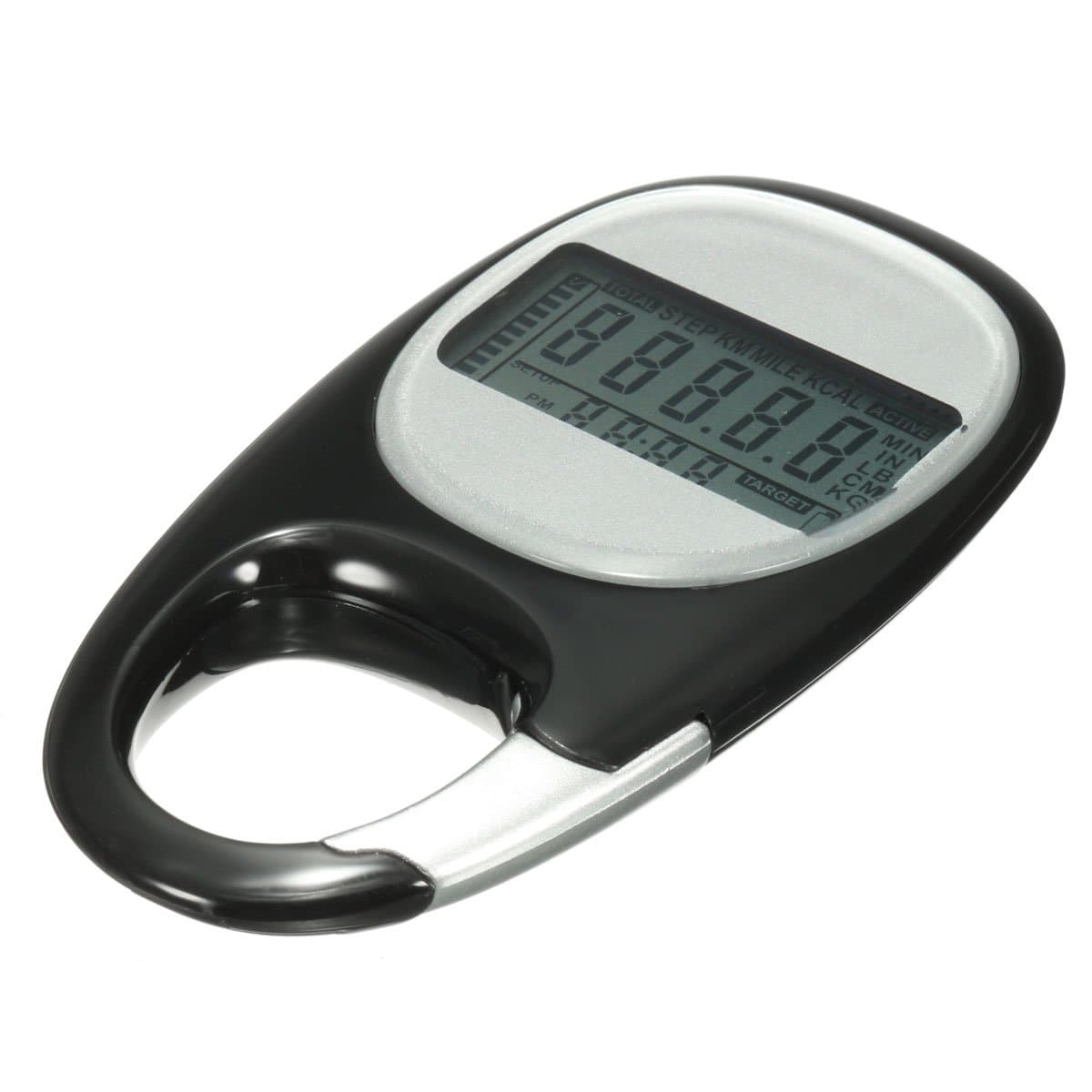 YingYing Fitness Sport Keychain Sensor Run Step Pedometer Carabiner Walking Motion Calorie LCD Display Counter Tracker