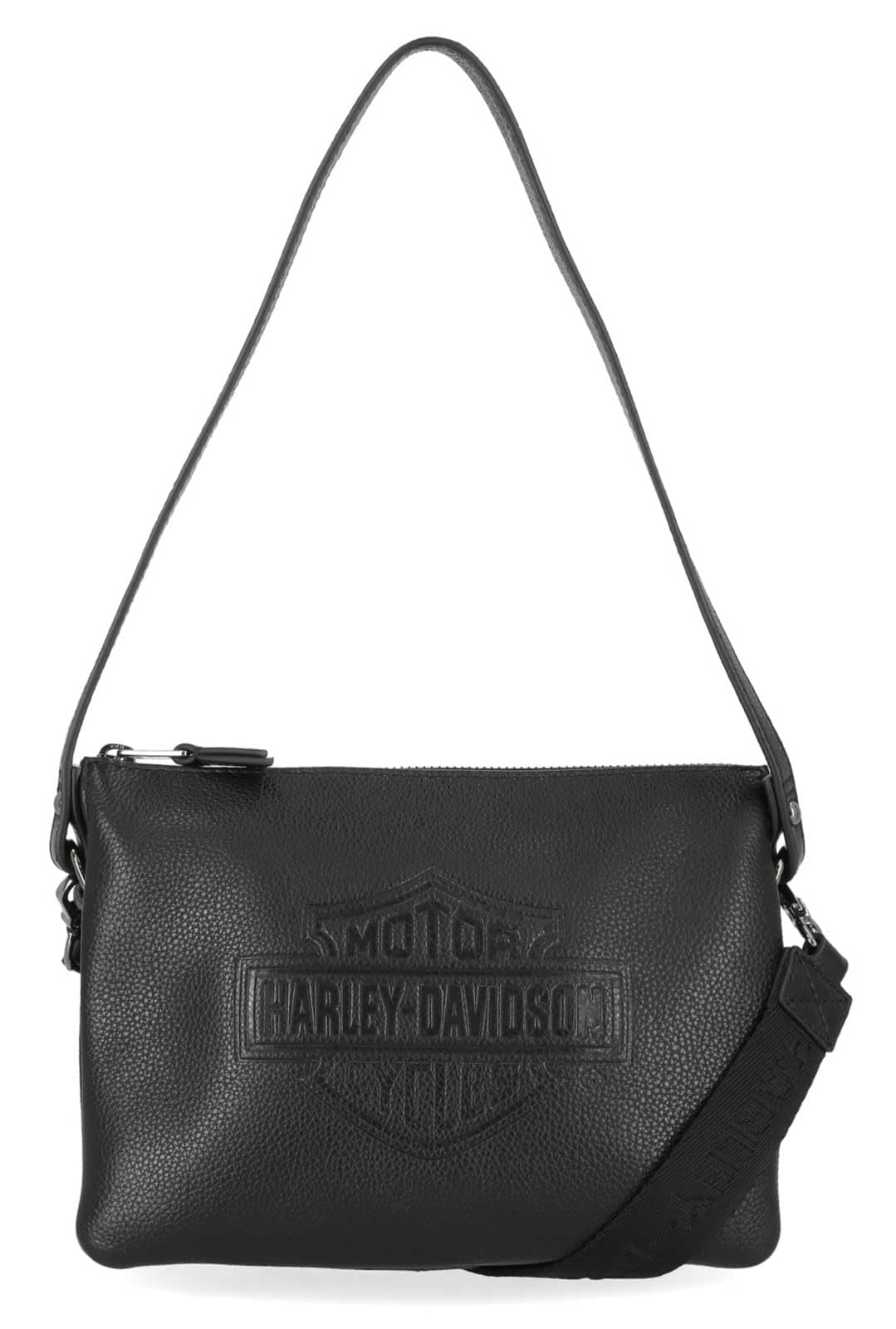 Harley-DavidsonWomen's Rebel Pebble Bar & Shield Crossbody Bag - Black