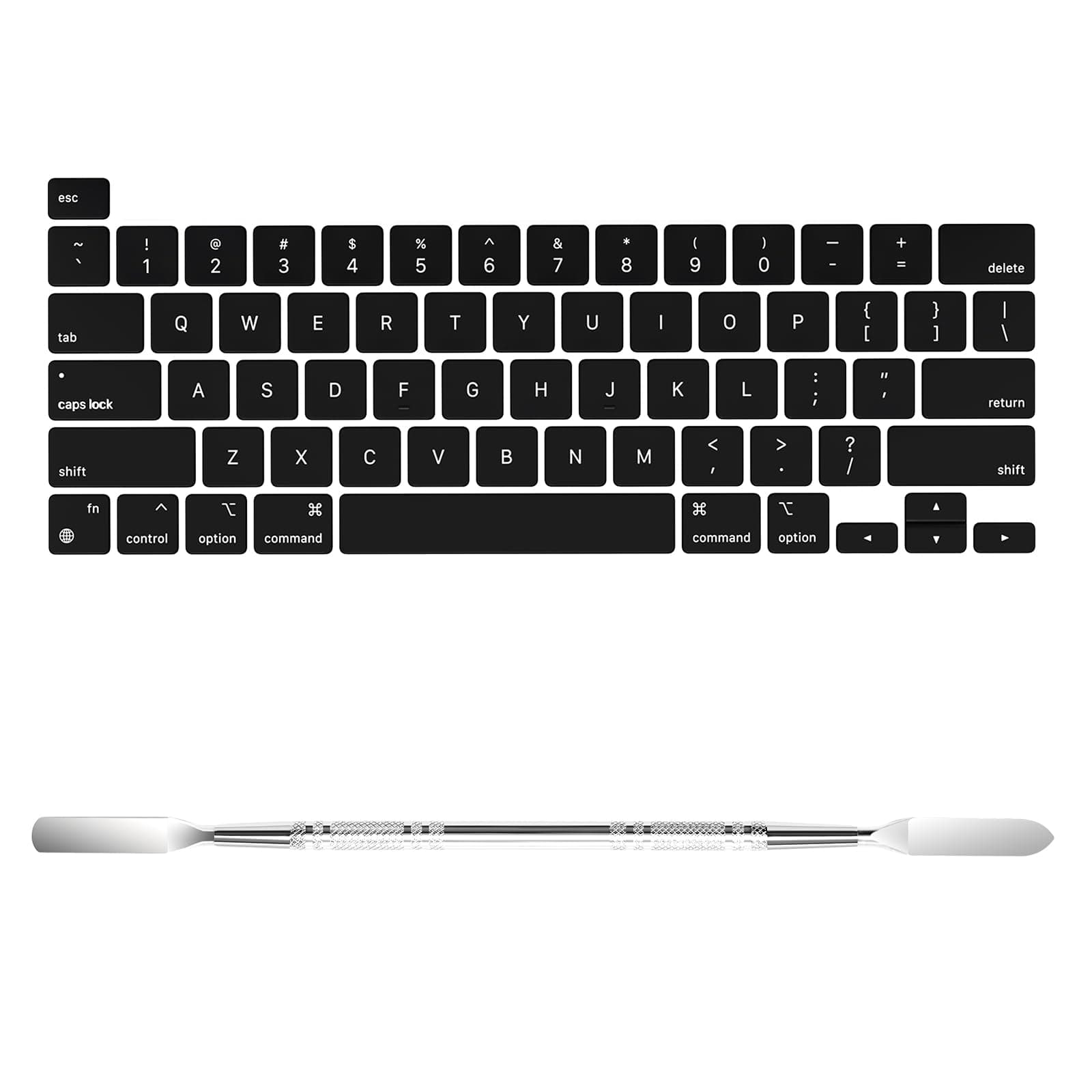 Replacement US Keyboard Keycaps Key Caps for MacBook Pro 13 inch M2 M1 A2338 A2289 A2251, for MacBook Pro 16 inch A2141 Old Version, Full Keycap with Removal Tool