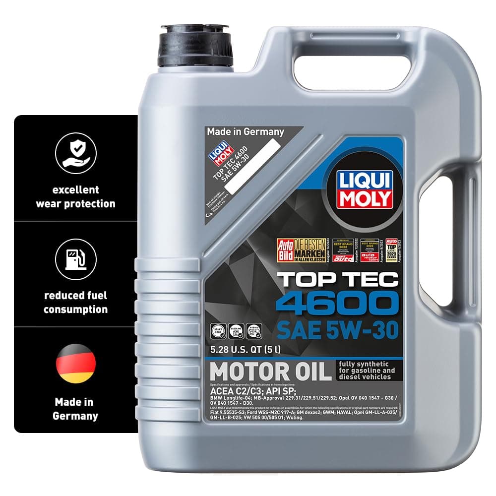 LIQUI MOLY Top Tec 4600 SAE 5W-30 | 5 L | Fully synthetic engine oil | SKU: 20448