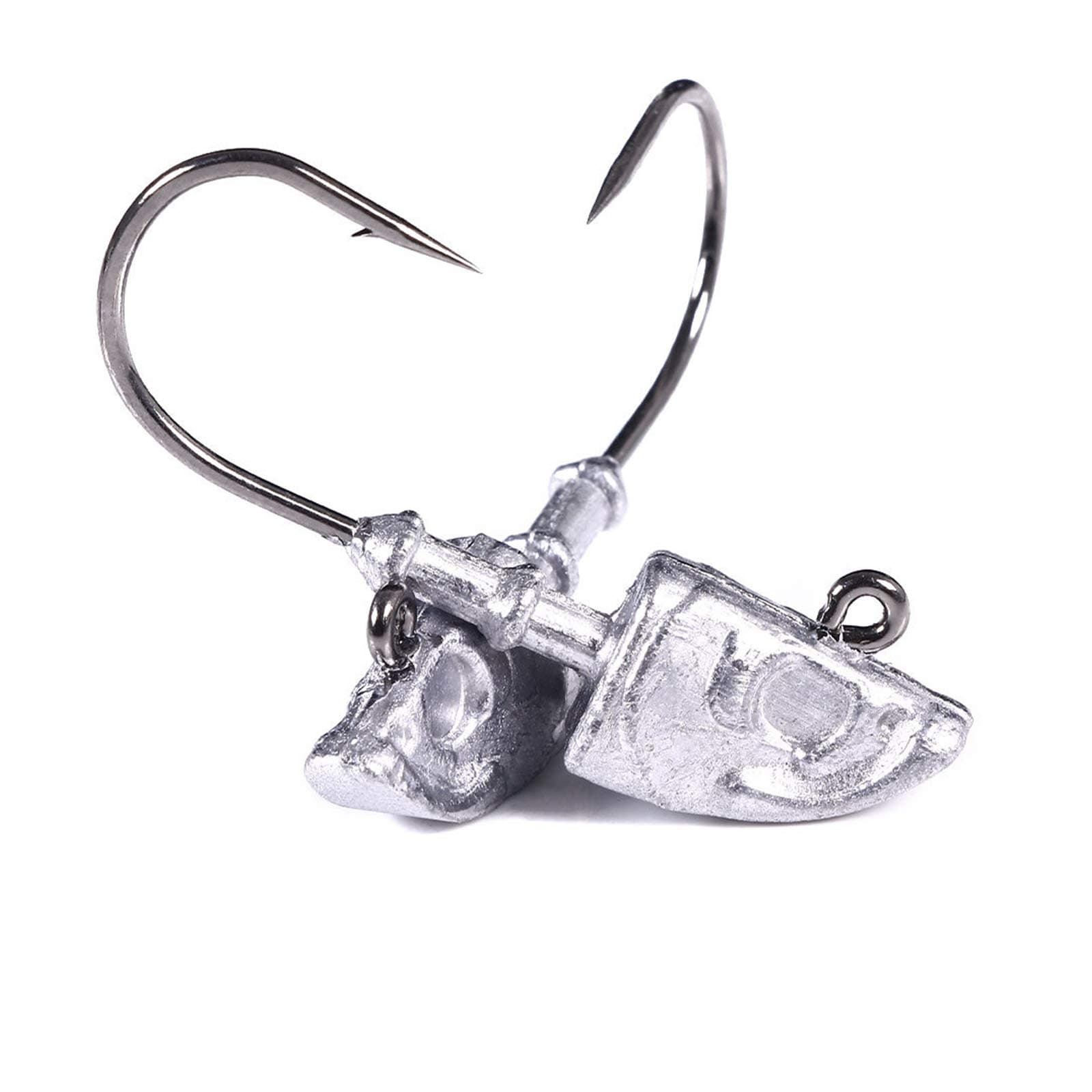 Swimbait Jig Head Saltwater Flats Jig Head Bait Spin Head Jigs Realistic Fish Head Jig Heads 5 Pack