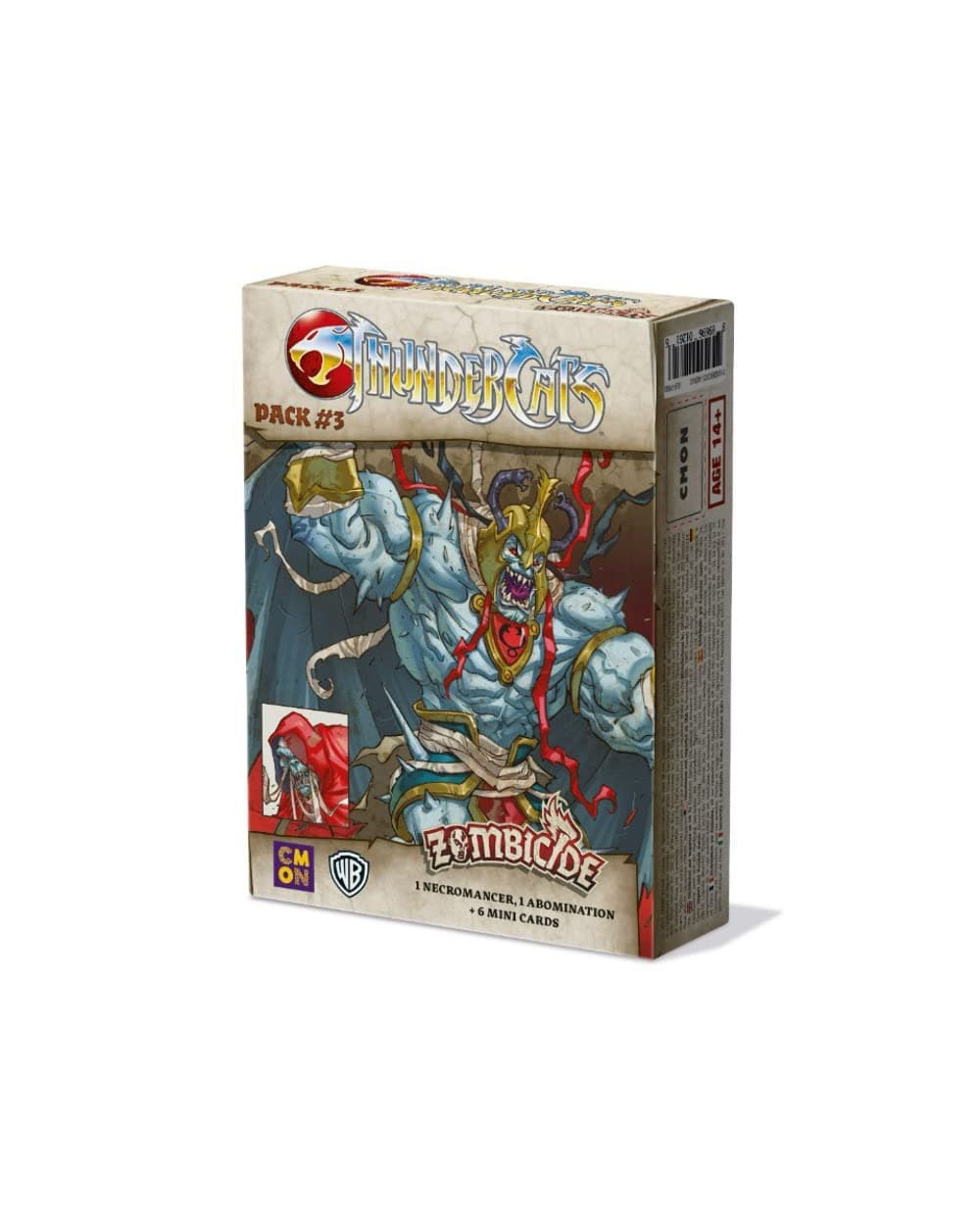 CMON Galápagos Edge Entertainment GUFPR08 Zombicide: Thundercats Pack 3 Multi-Language Miniatures Set, Includes Spanish