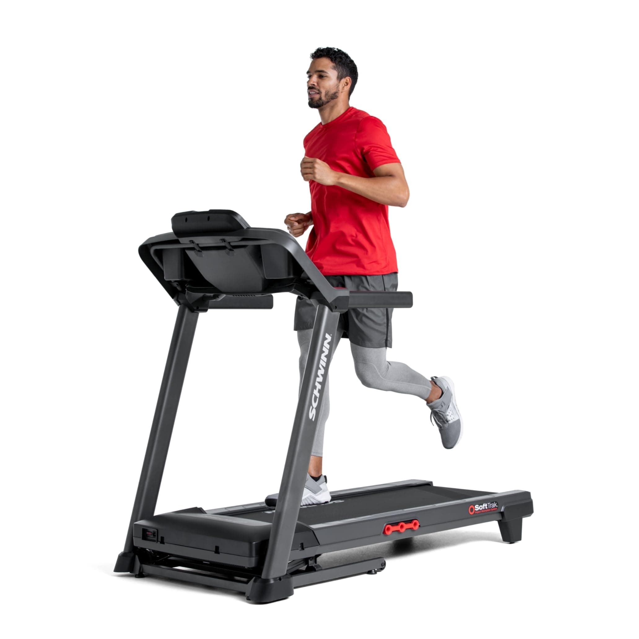 Schwinn Folding Treadmill Series – Quiet Compact Running Machines for Home Fitness with SoftDrop Folding, Cushioned Deck, App Connectivity, Zwift, Kinomap & JRNY Compatibility (510T, SFT3.5, SFT4.1)