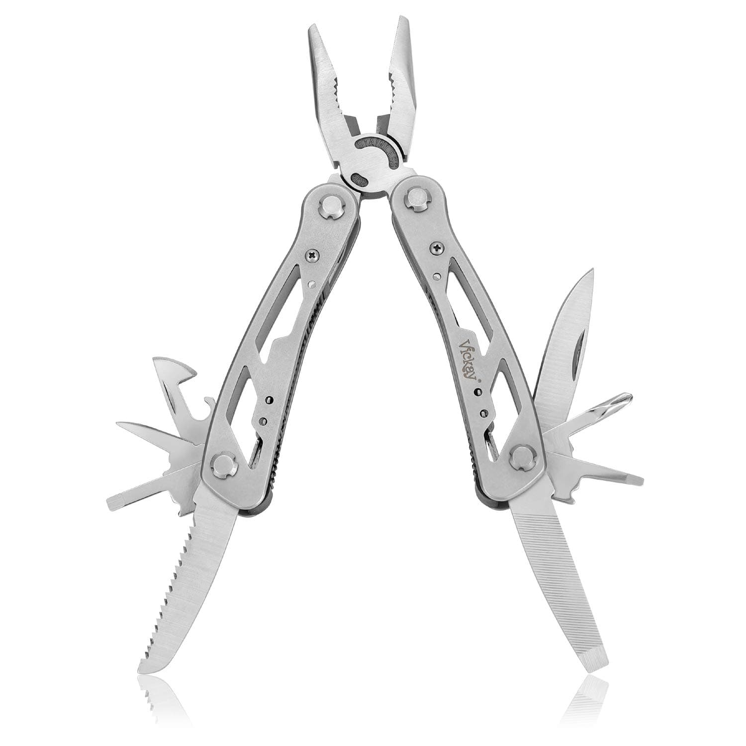 Pocket Multi Tools, Multi Purpose Survival Pliers Kit Multitool Knife,with Screwdriver, Saw, Bottle Opener, Wire Cutter for Camping, Hunting, Fishing and Hiking