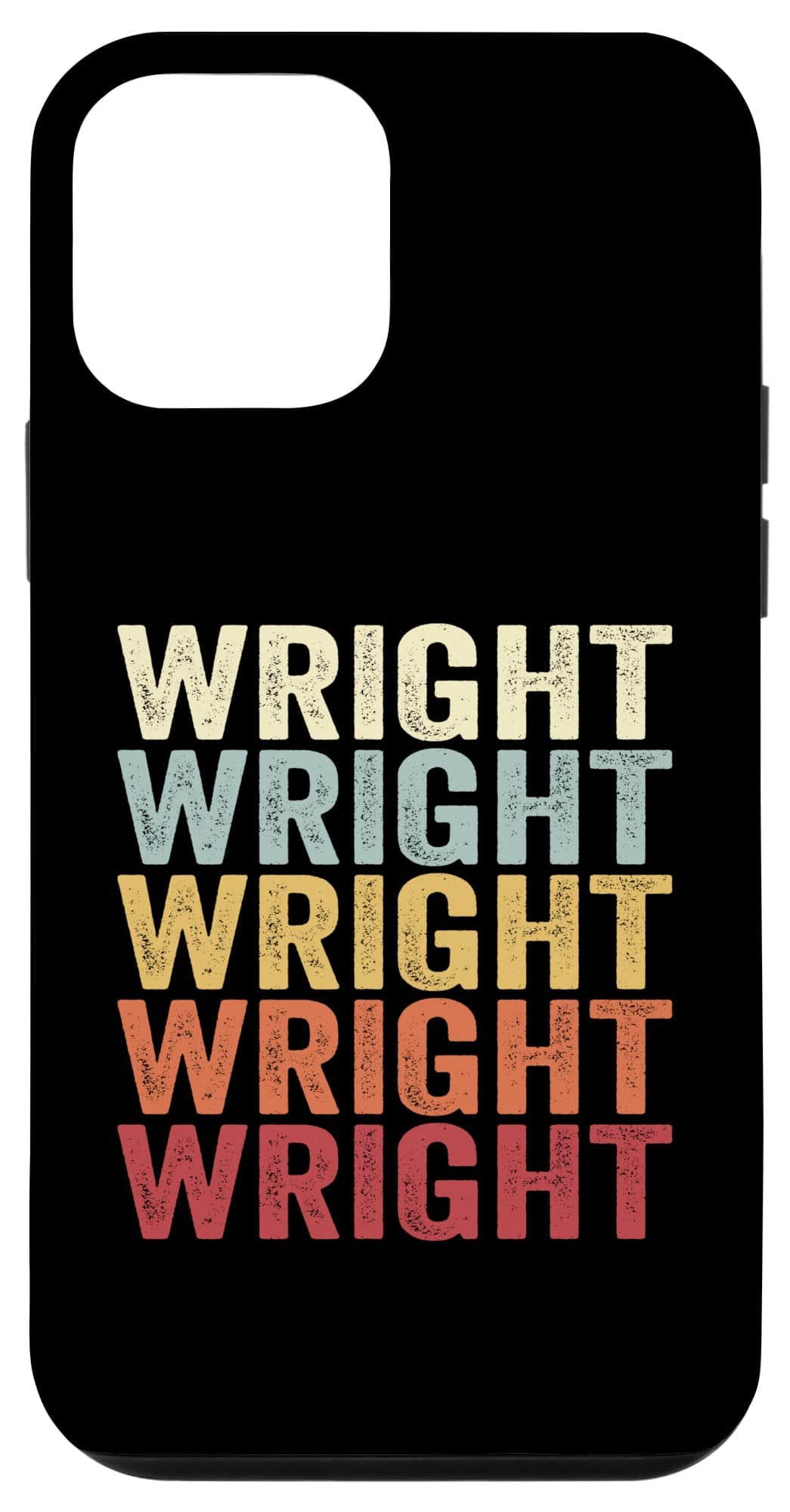iPhone 12 mini Wright Michigan Wright MI Retro Vintage Text Case