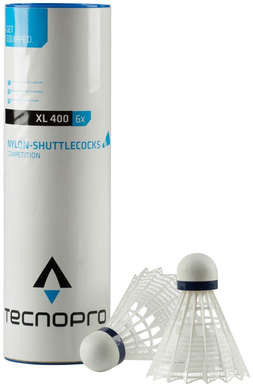 TECNOPROMen's Badminton-ball Xl400-6 Complete Set, White, M UK