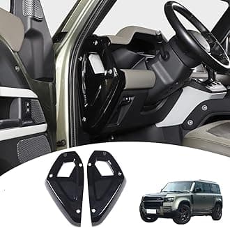Car Central Control Both Sides Decorative Strips Sticker for Land Rover Defender 2020-2025 90 110 130 Interior Accessories (Glossy Black)