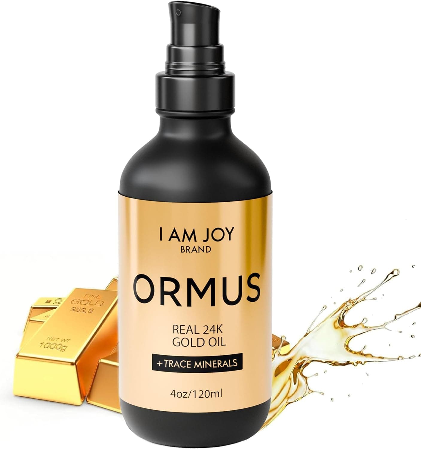 I Am Joy co. Ormus Gold Oil Monoatomic Helps to Decalcify Pineal Gland, Repair DNA, Increase Manifestation Speed - Rich with Minerals Platinum, Iridium Using Non Chemical Solvent Extraction 4oz