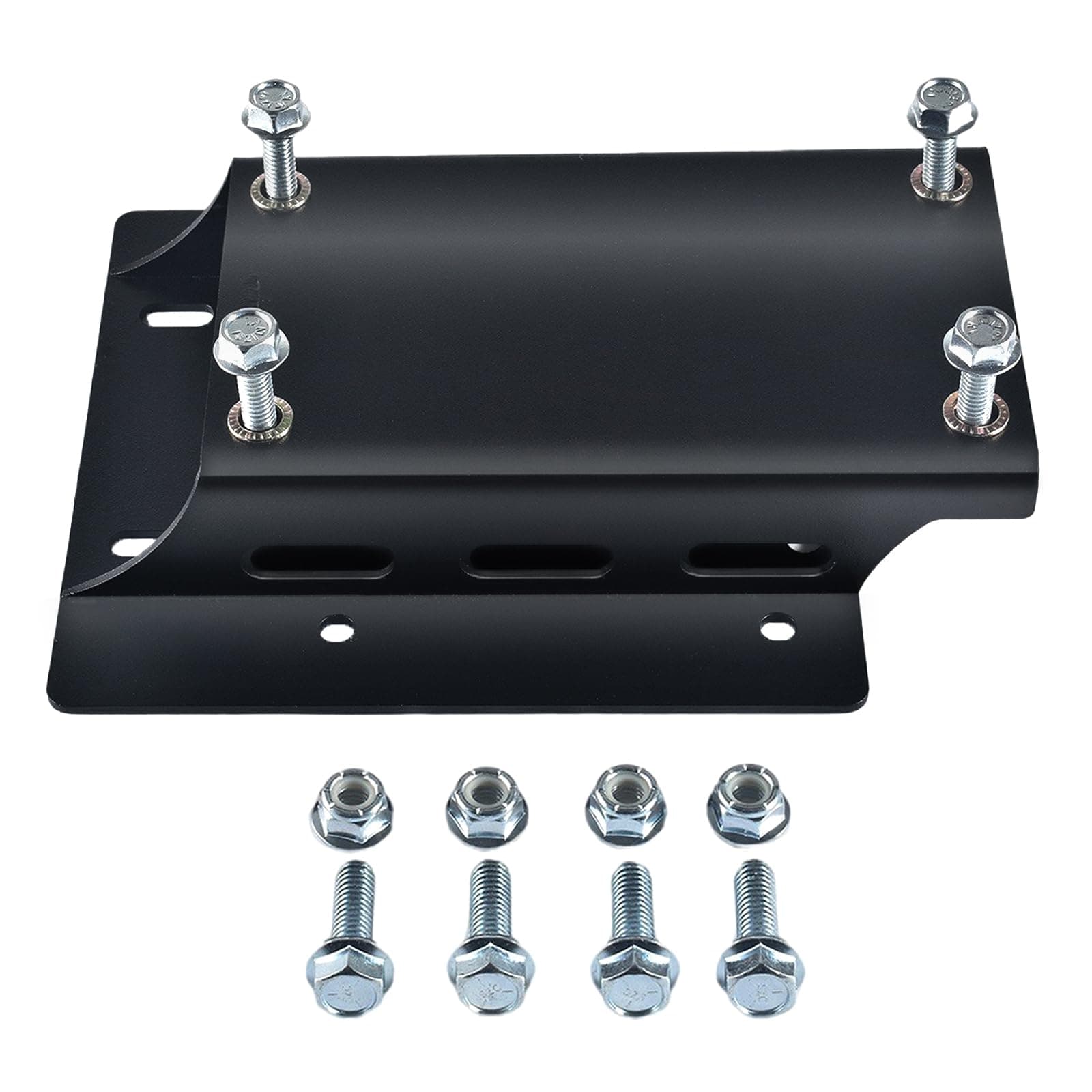 QASKEHKT Generic Torque Converter Motor Riser Mount Plate for 196cc/212cc Engines on Coleman Mini Bikes -1 3/4 Inch Lift