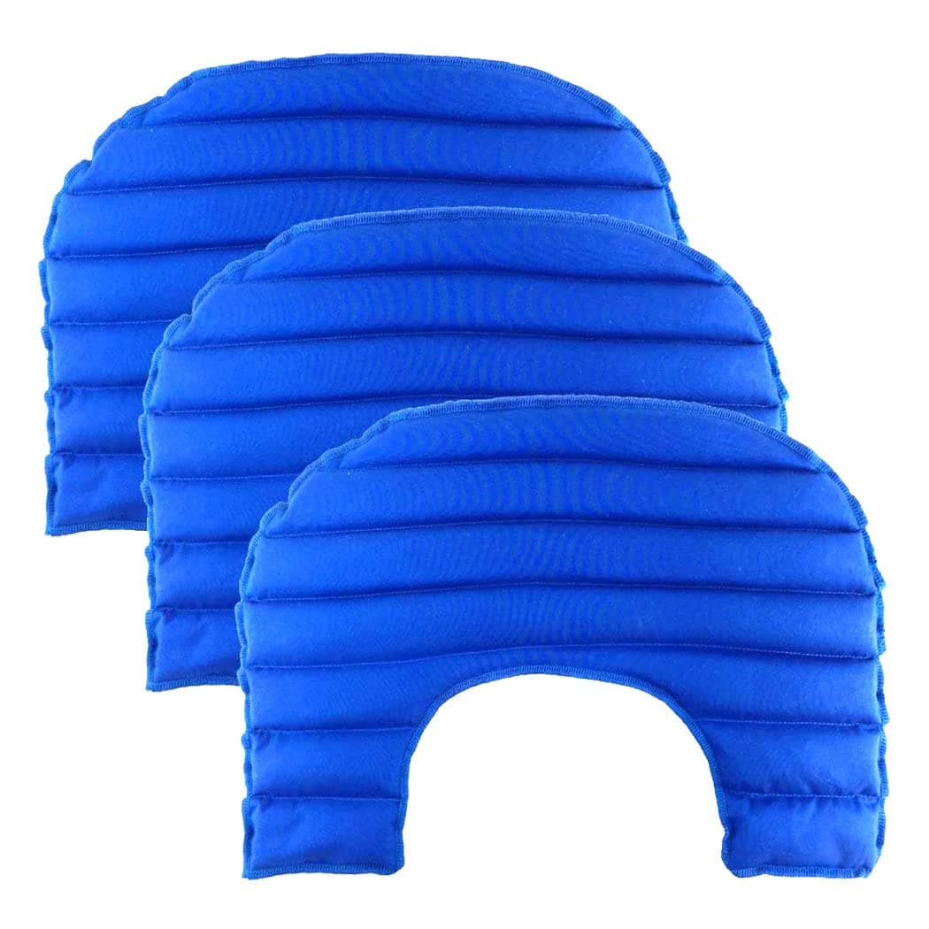 My Heating Pad Microwavable Neck and Shoulder Pad, Portable Heating Pad for Muscle and Joint Pain - Large Warmer - Blue 3 Packs - Lavender Scent