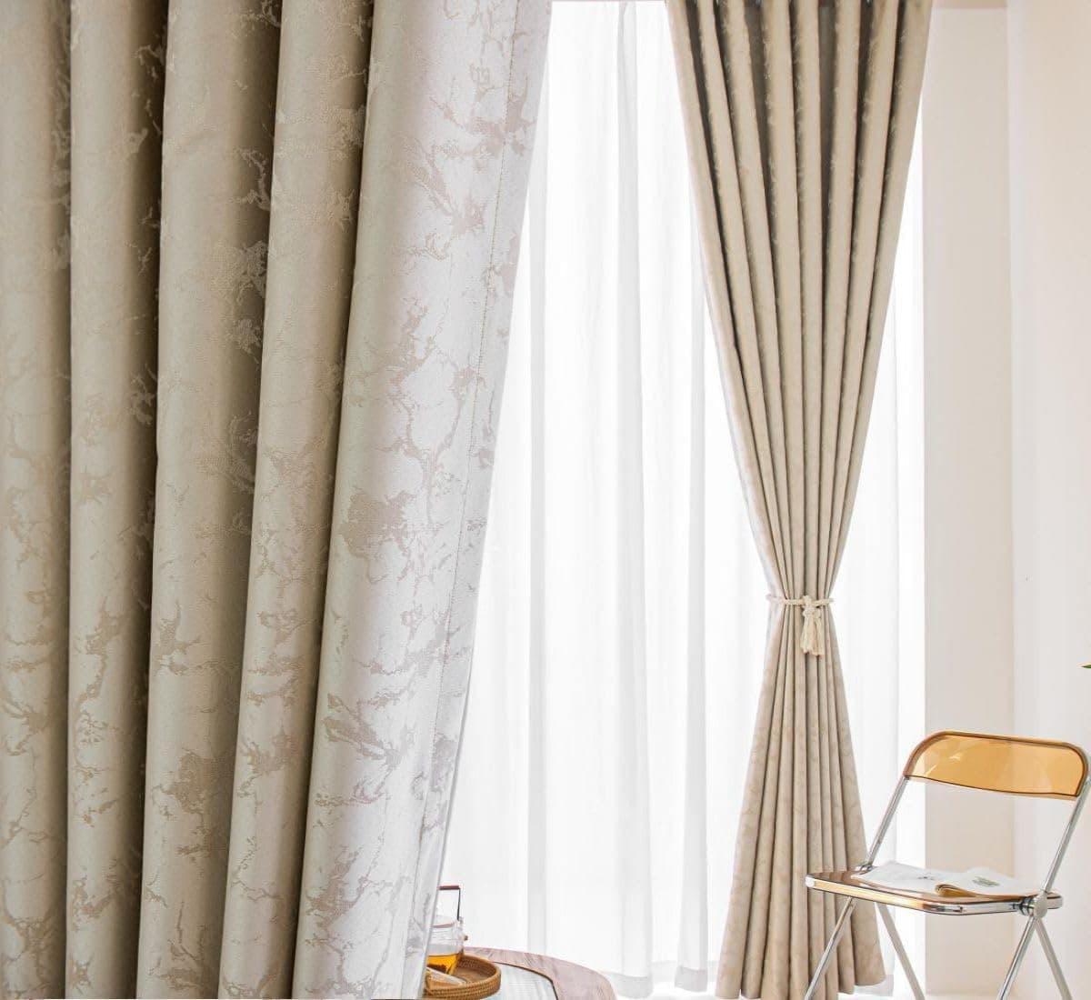 Bedroom Curtains Blackout the Light Curtain for Window 2 Pieces Package